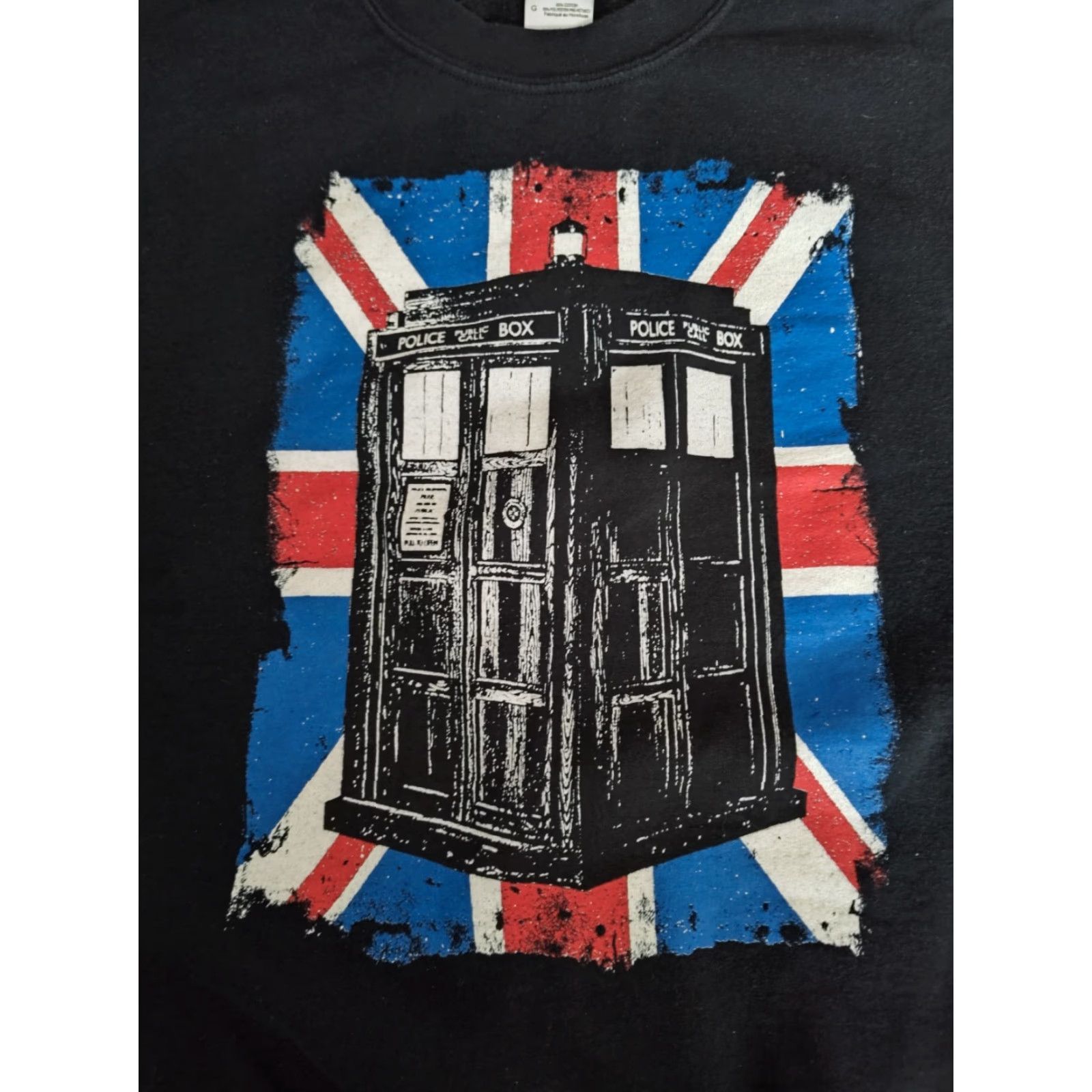 Ripple Junction Doctor Who Bbc Tardis Union Jack Fleece Sweatshirt Mens Size L Ripple Junction Size US L / EU 52-54 / 3 - 3 Thumbnail