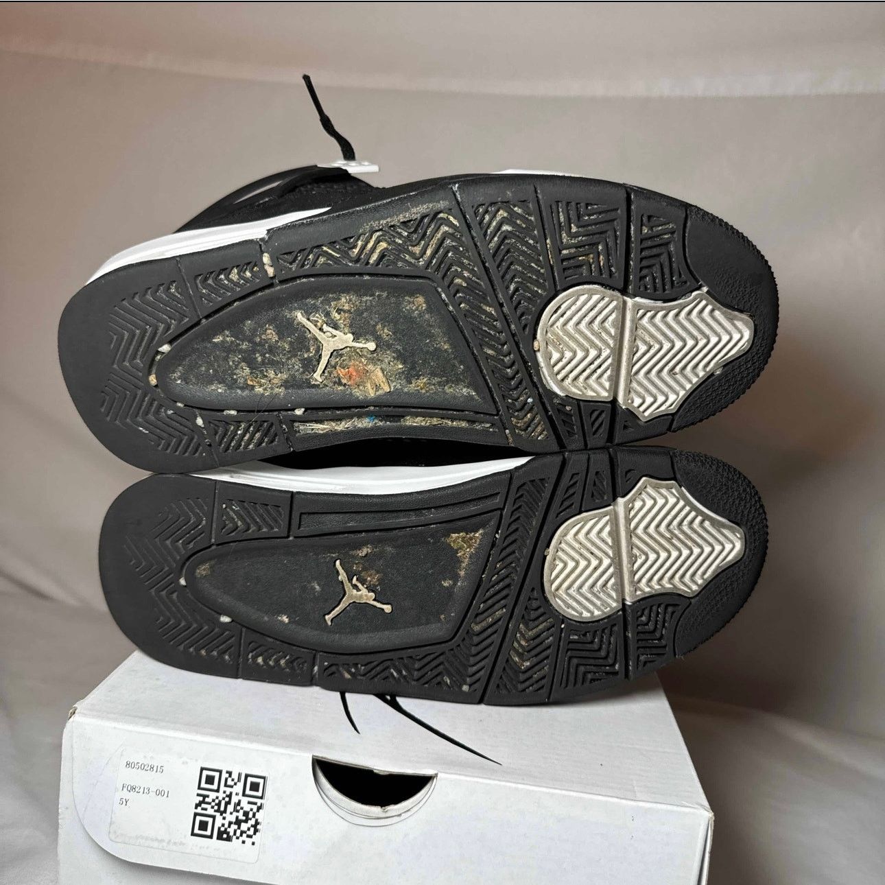 Jordan Brand × Nike Size 5 Nike Air Jordan 4 Retro GS White Thunder Men's Shoes Size US 5 / EU 37 - 6 Thumbnail
