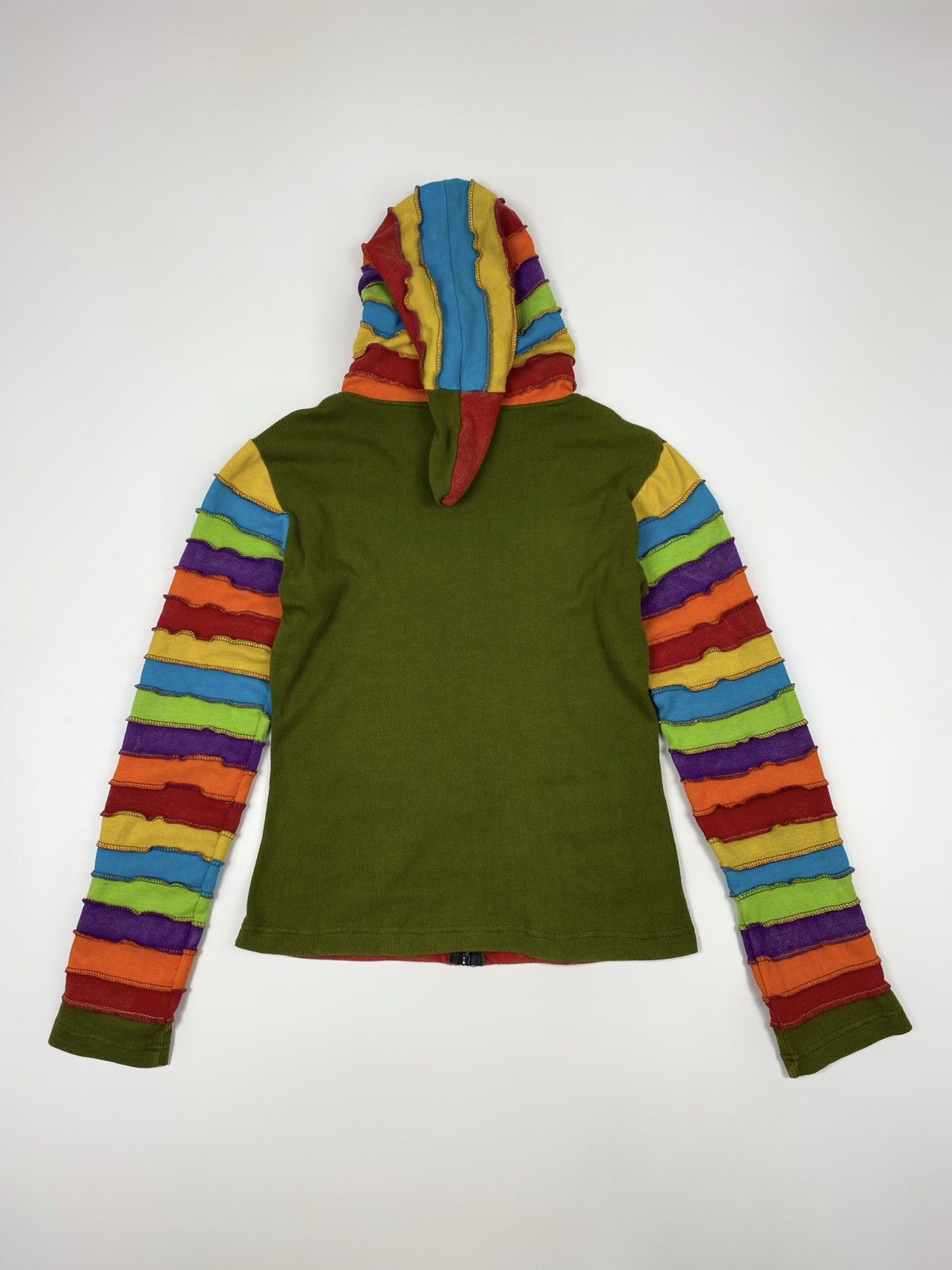 Vintage Y2K Vintage Nepalese Fairy Patchwork Hoodie Size L / US 10 / IT 46 - 7 Thumbnail