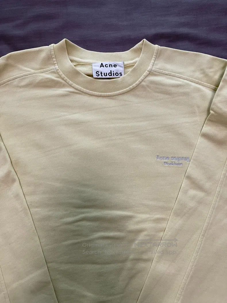 Acne Studios Acne Studios Baby Yellow Hooded Sweatshirt, Oversized Size XXS / US 00 / IT 34 - 4 Thumbnail