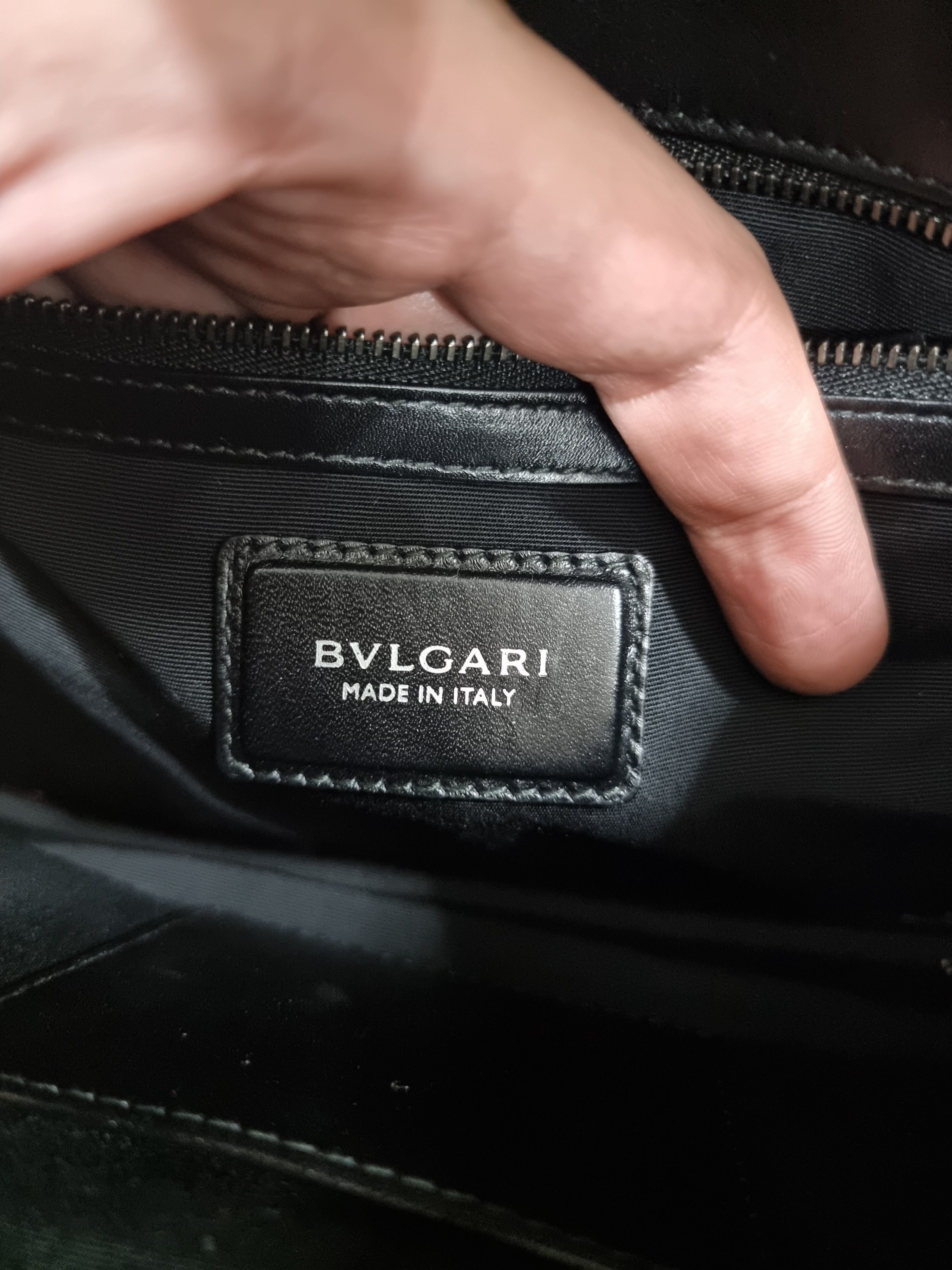 Bvlgari Blvgari Plisse Black Serpenti Leather Bag Size ONE SIZE - 11 Thumbnail