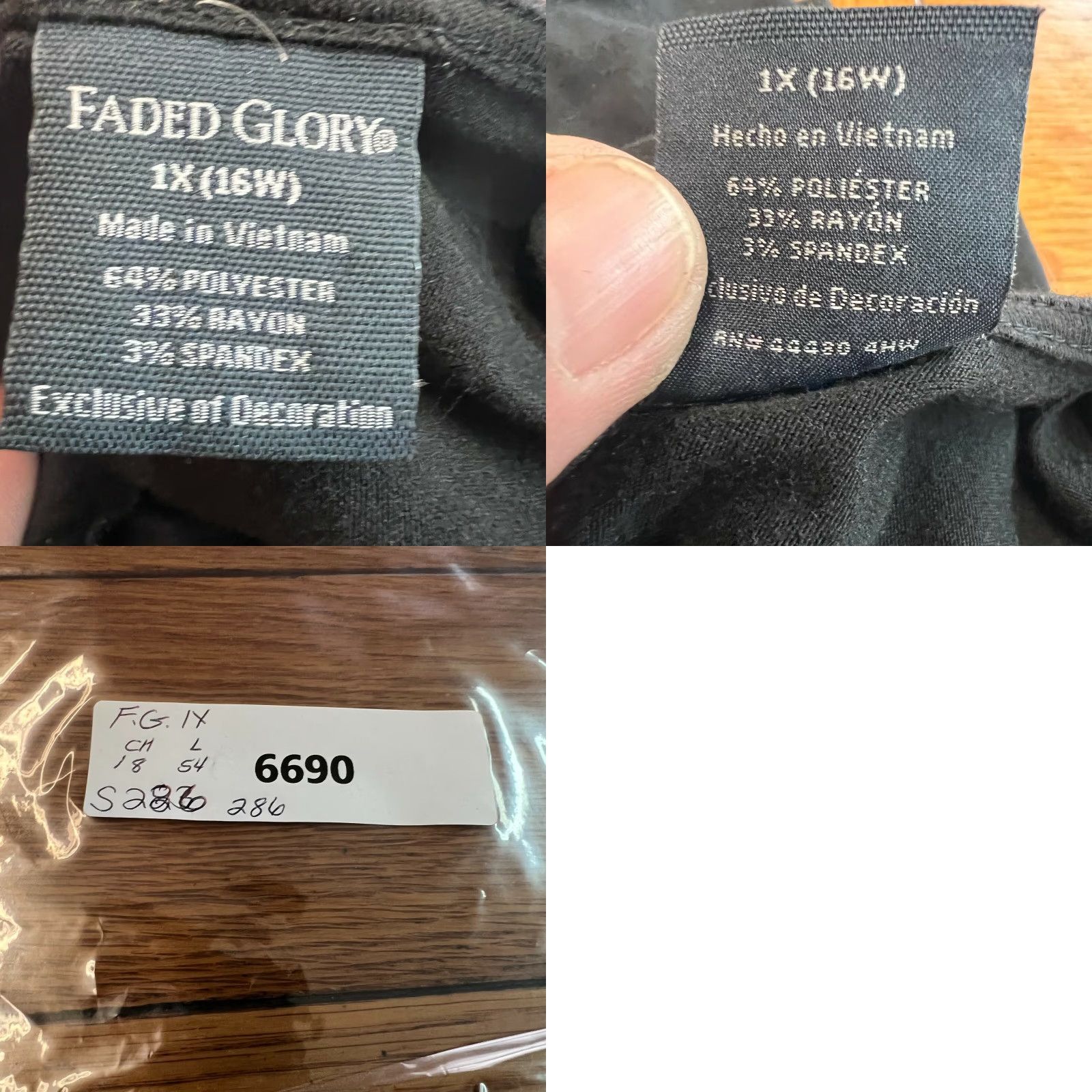 Faded Glory VINTAGE Faded Glory Womens Beaded Empire Waist V Neck Black Maxi Dress 1X Size Size XL / US 12-14 / IT 48-50 - 8 Thumbnail