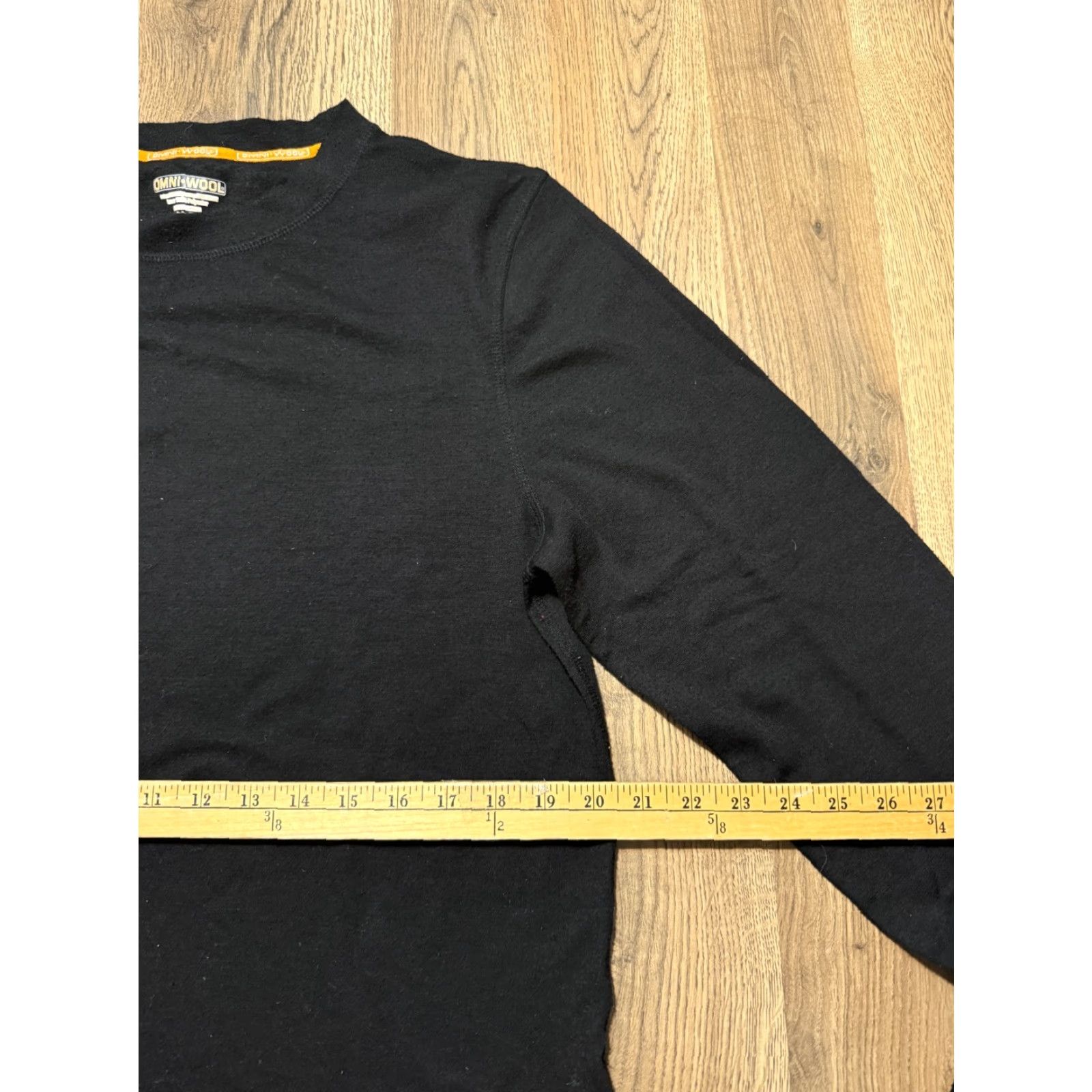 Vintage VINTAGE OMNI Wool Shirt Womens XL Black Crewneck Long Sleeve Shirt Size XL / US 12-14 / IT 48-50 - 6 Thumbnail