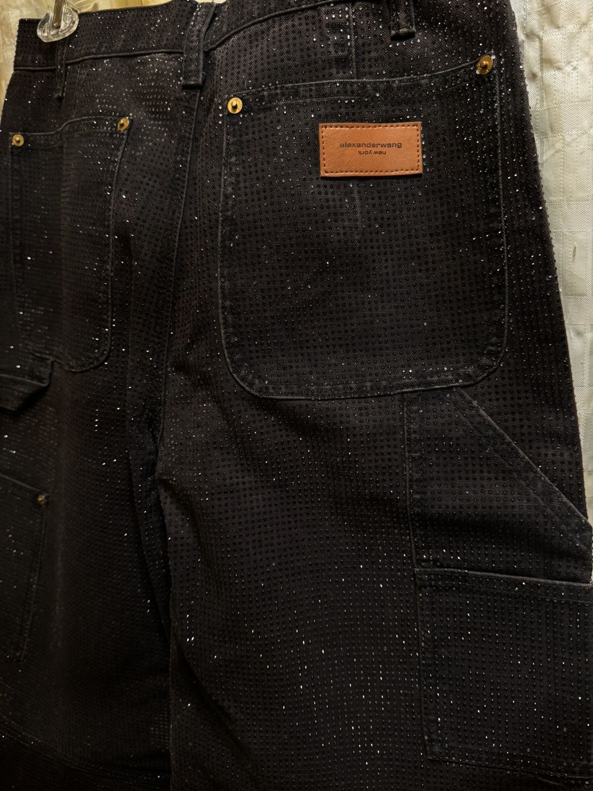 Alexander Wang Alexander Wang Beaded Carpenter Jeans Saloon Bar NWT $1695 Size 26" / US 2 / IT 38 - 16 Thumbnail