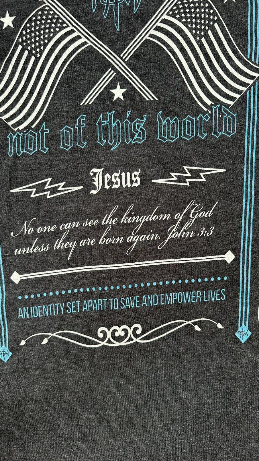 Vintage NOT OF THIS WORLD AFFLICTION POEM TEE Size US XXL / EU 58 / 5 - 3 Thumbnail