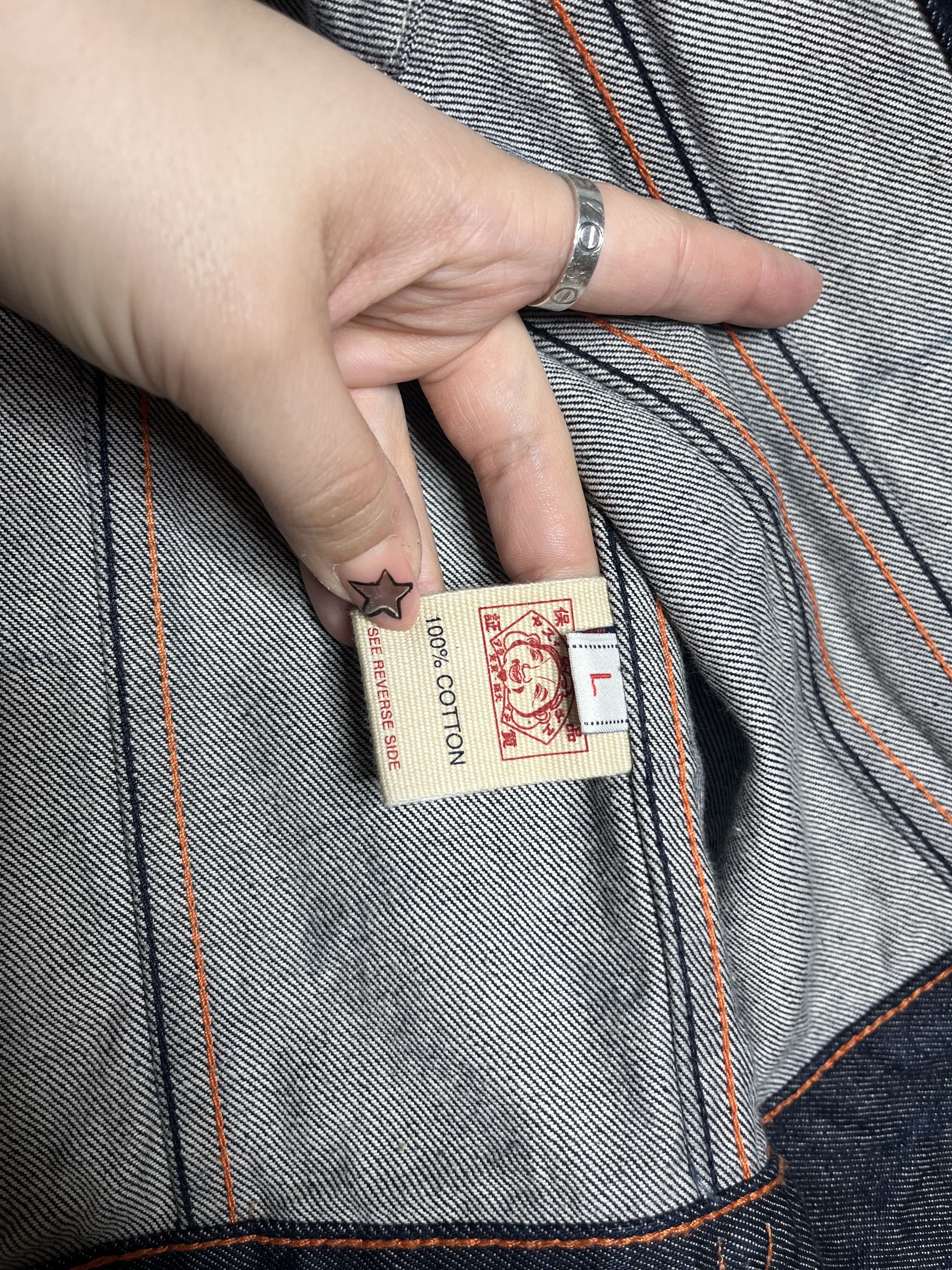 Evisu Evisu Maniacs embroidered Denim Jacket Size L (Fits like M) Size US M / EU 48-50 / 2 - 5 Thumbnail