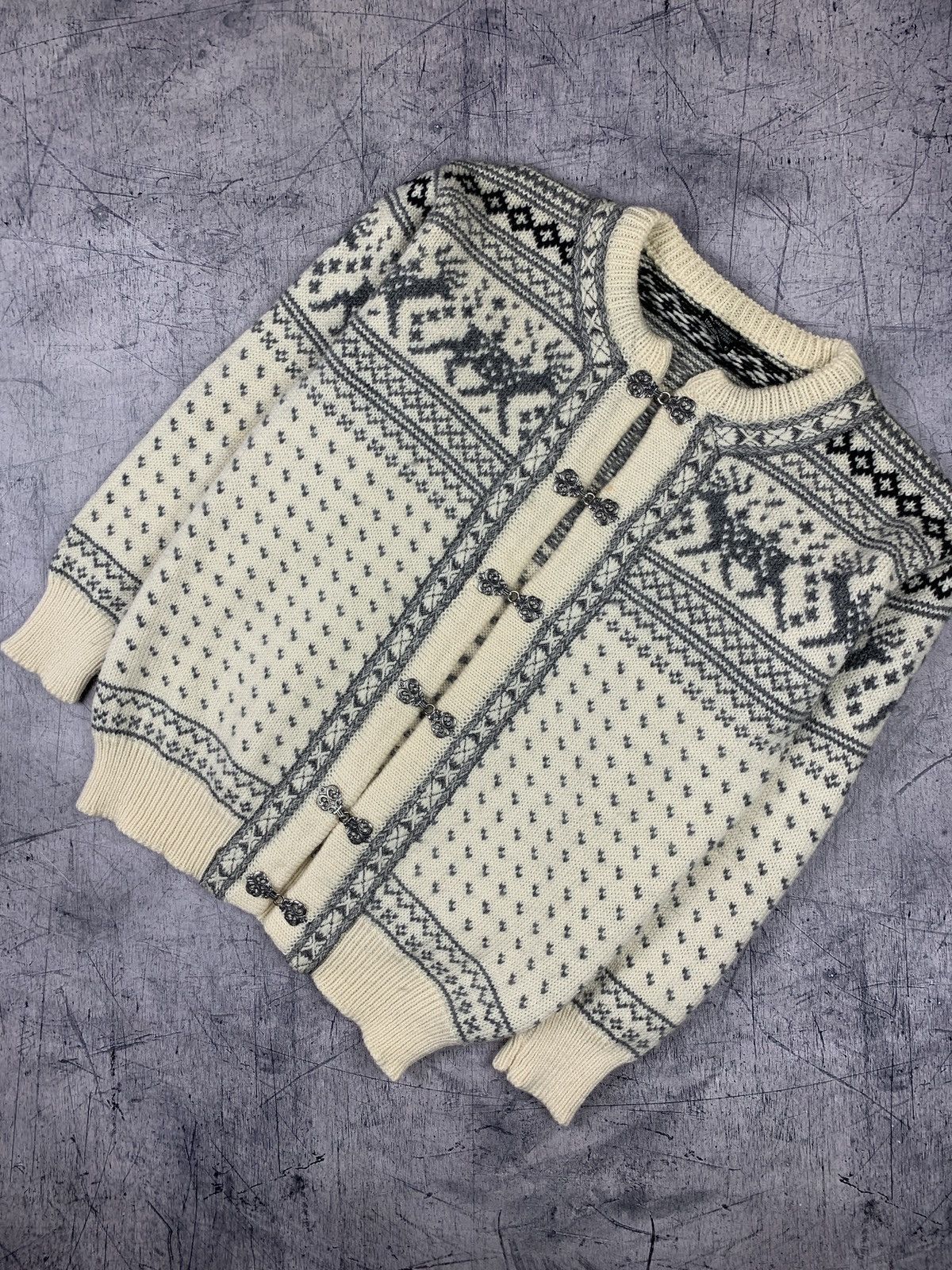 Dale Of Norway × Vintage Vintage Rare Dale Of Norway Knitted 90s Cardigan Sweater Size US M / EU 48-50 / 2 - 1 Thumbnail