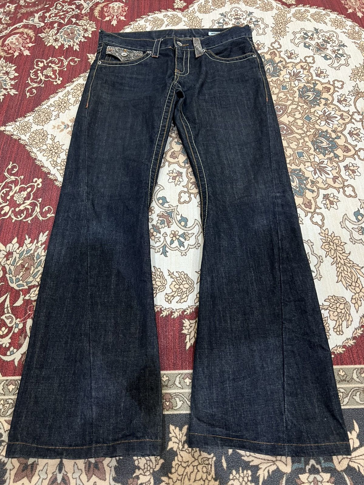 semanticdesign 💥Flare💥Semantic Designs Flare Denim Jean Japan Size US 33 - 1 Thumbnail