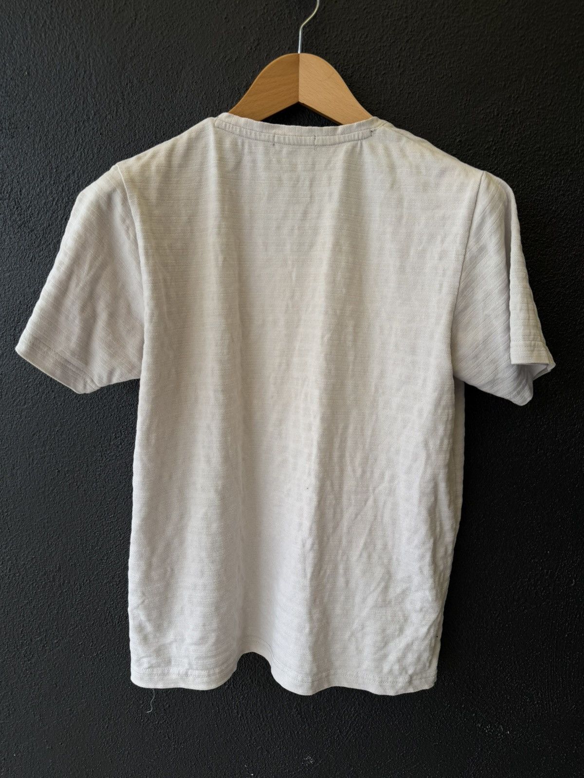 Yohji Yamamoto Sacsny Y'saccs Yohji Yamamoto Textured V-Neck T-Shirt Size US M / EU 48-50 / 2 - 2 Thumbnail