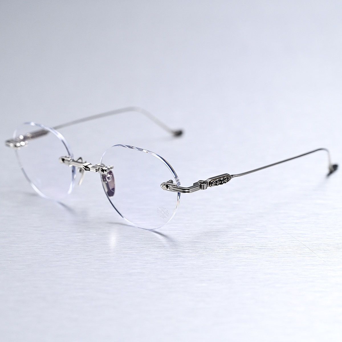 Chrome Hearts CHROME HEARTS SOFFFFFFFFERS I SHINY SILVER GLASSES Size ONE SIZE - 2 Thumbnail