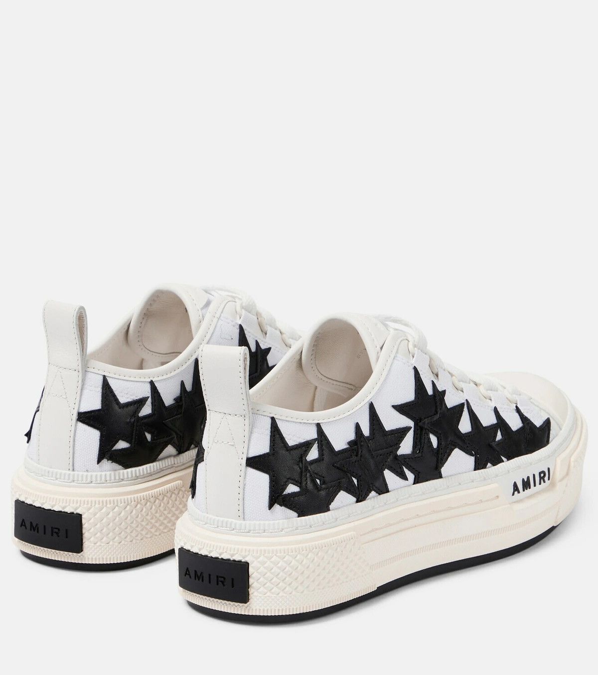 Amiri o1w1db11224 Stars Low Top Sneakers in White & Black Size US 8 / IT 38 - 2 Thumbnail