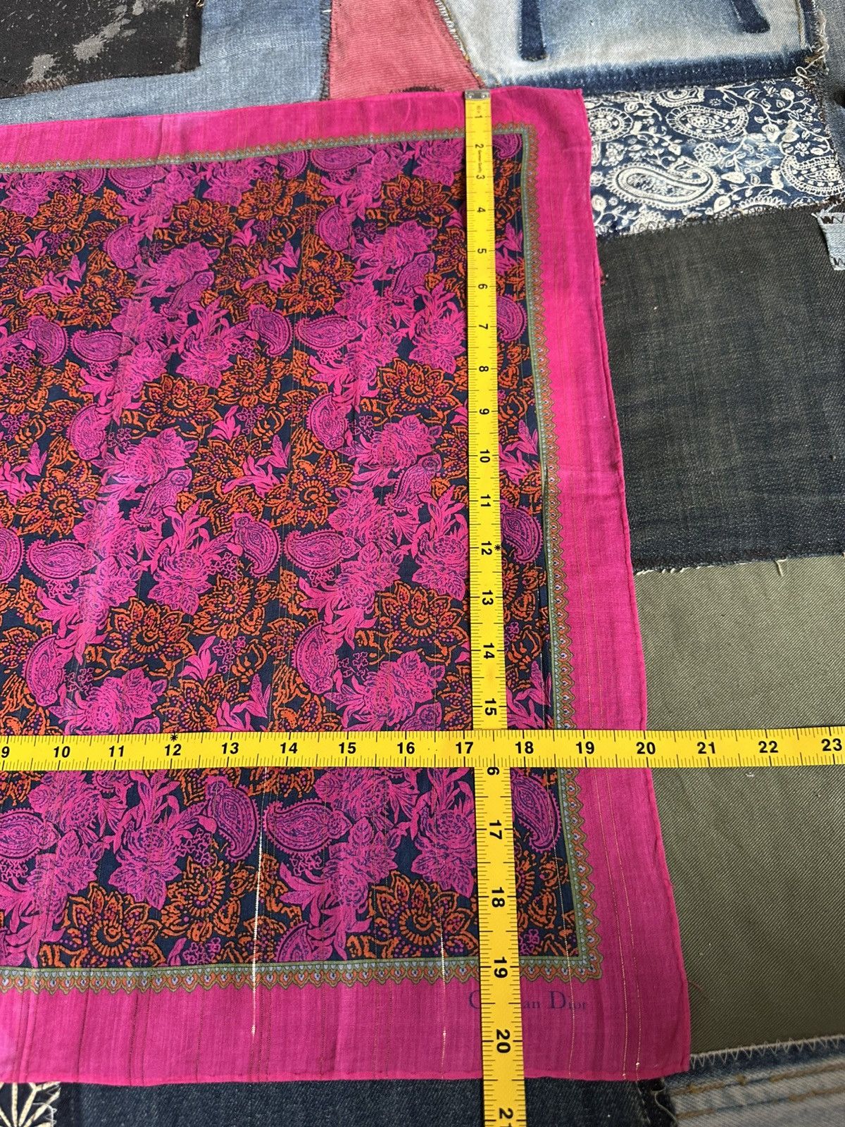 Vintage Vintage Christian Dior Handkerchief/ Neckerchief/ Bandana Size ONE SIZE - 5 Thumbnail
