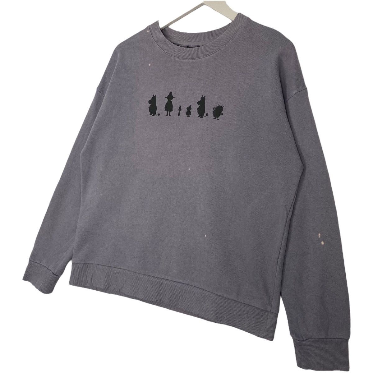 Vintage Vintage Moomin Sweatshirt Crewneck Big Logo Purple Size M Size US M / EU 48-50 / 2 - 2 Thumbnail