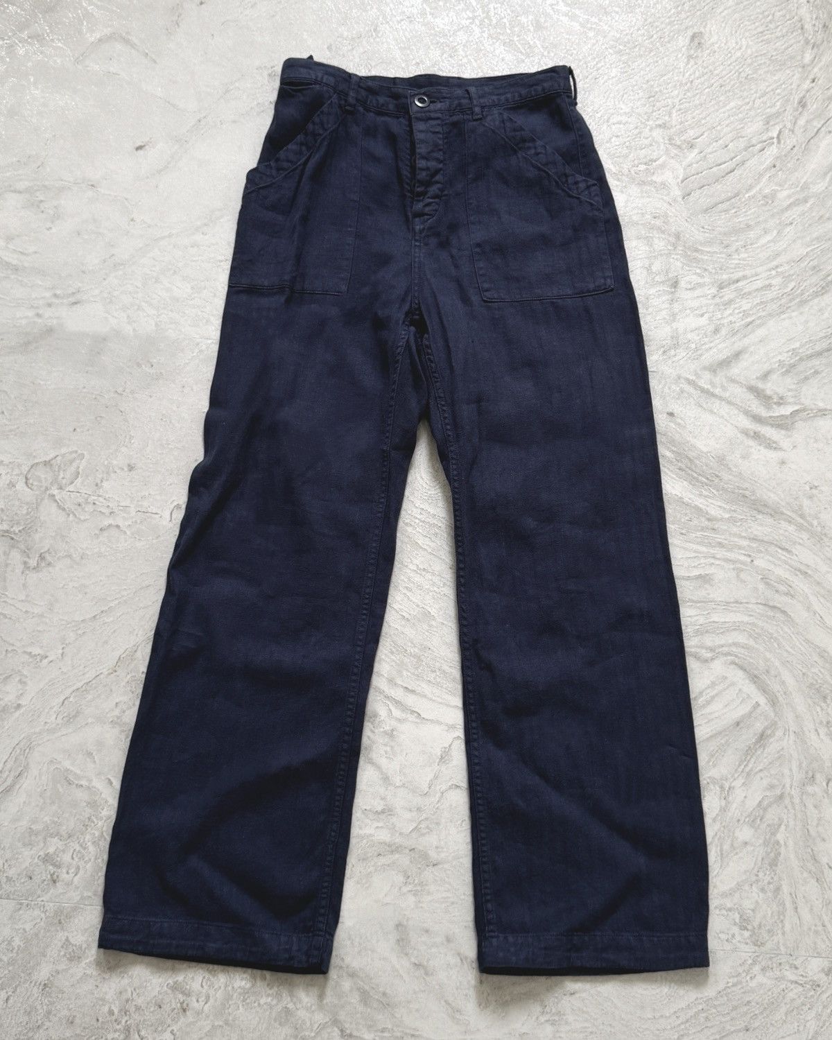 Nigel Cabourn NIGEL CABOURN Navy Work Pants Size 25" / US 0 / IT 36 - 1 Thumbnail
