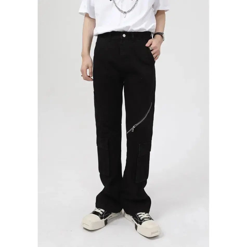 Japanese Brand Retro loose straight leg micro flared jeans Size US 32 / EU 48 - 1 Thumbnail