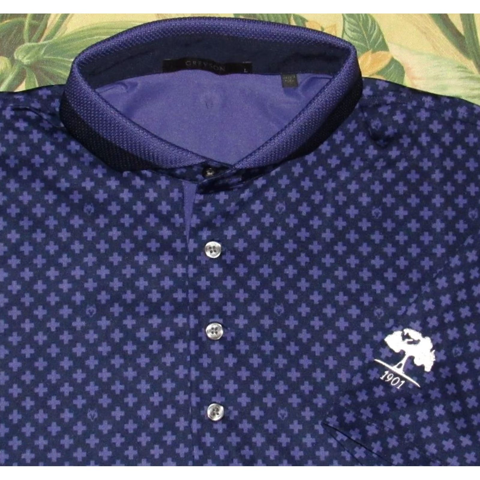 Vintage GREYSON Elgin Country Club Short Sleeve Performance Polo Shirt Large Mens XL? Size US L / EU 52-54 / 3 - 2 Thumbnail