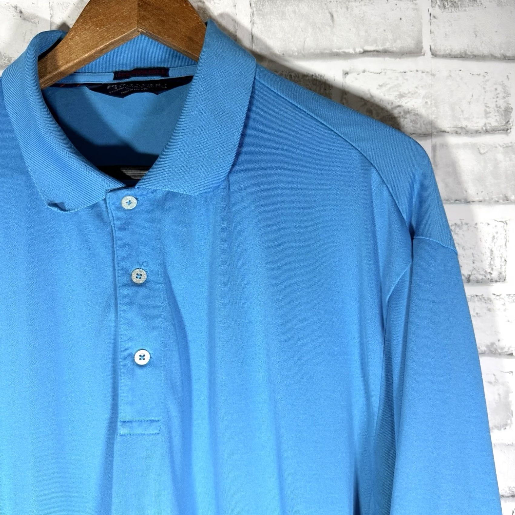 Ralph Lauren Polo Ralph Lauren Performance Polo Shirt Blue XL Mens Athletic Fit Golf Cotton Blend PIMA COTTON BLEND Size US XL / EU 56 / 4 - 2 Thumbnail