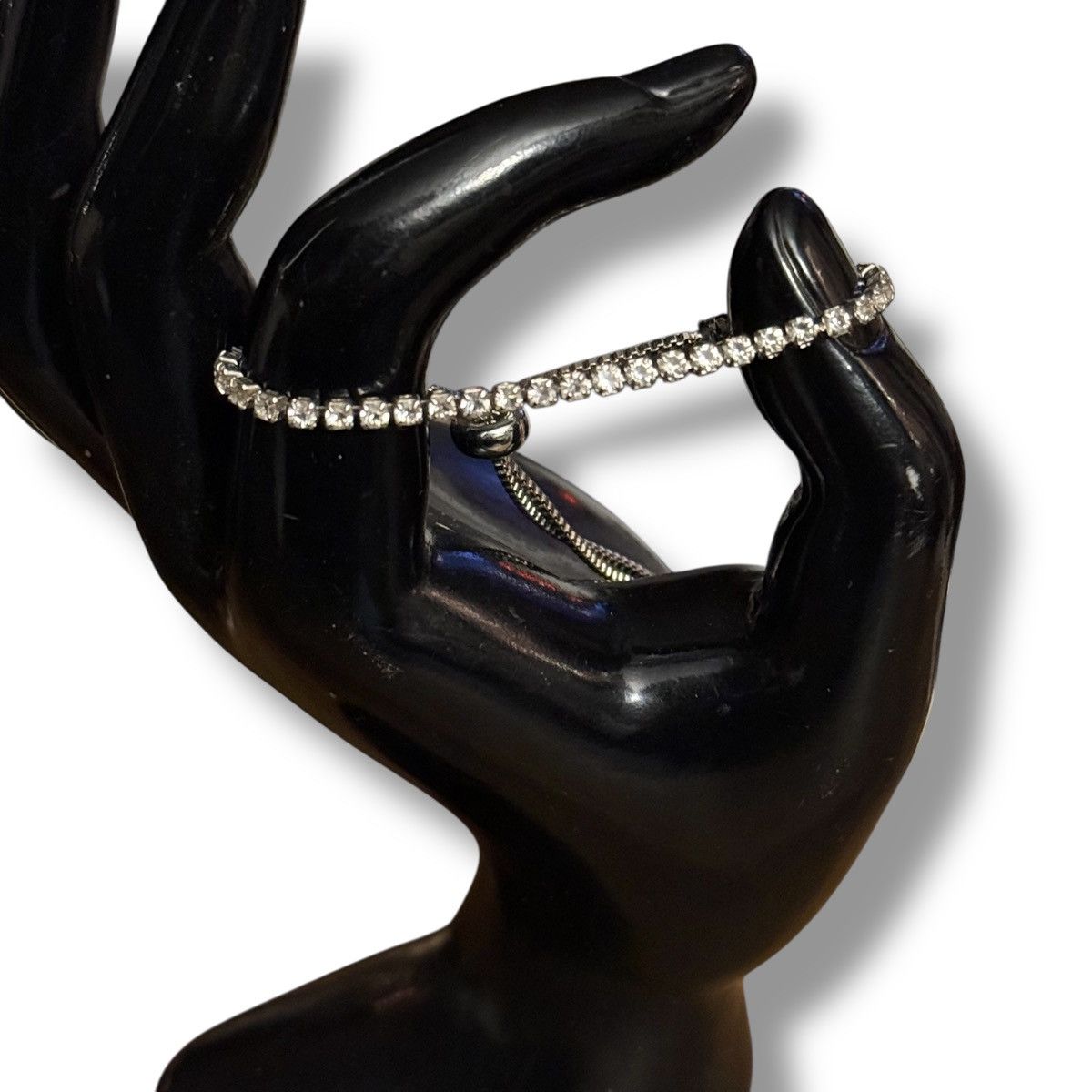 Other Silver tone dainty tennis bolo bracelet Size ONE SIZE - 2 Thumbnail