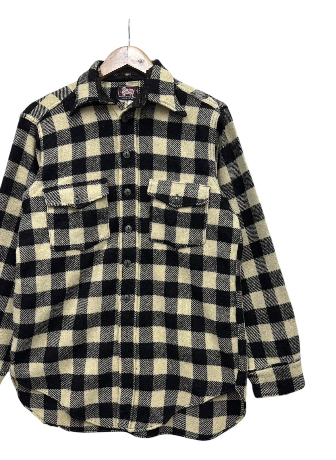 Woolrich Woolen Mills WOOLRICH WOOLEN MILLS 50s CHECKERED WOOL FLANNEL BUTTOP UP Size US M / EU 48-50 / 2 - 5 Thumbnail