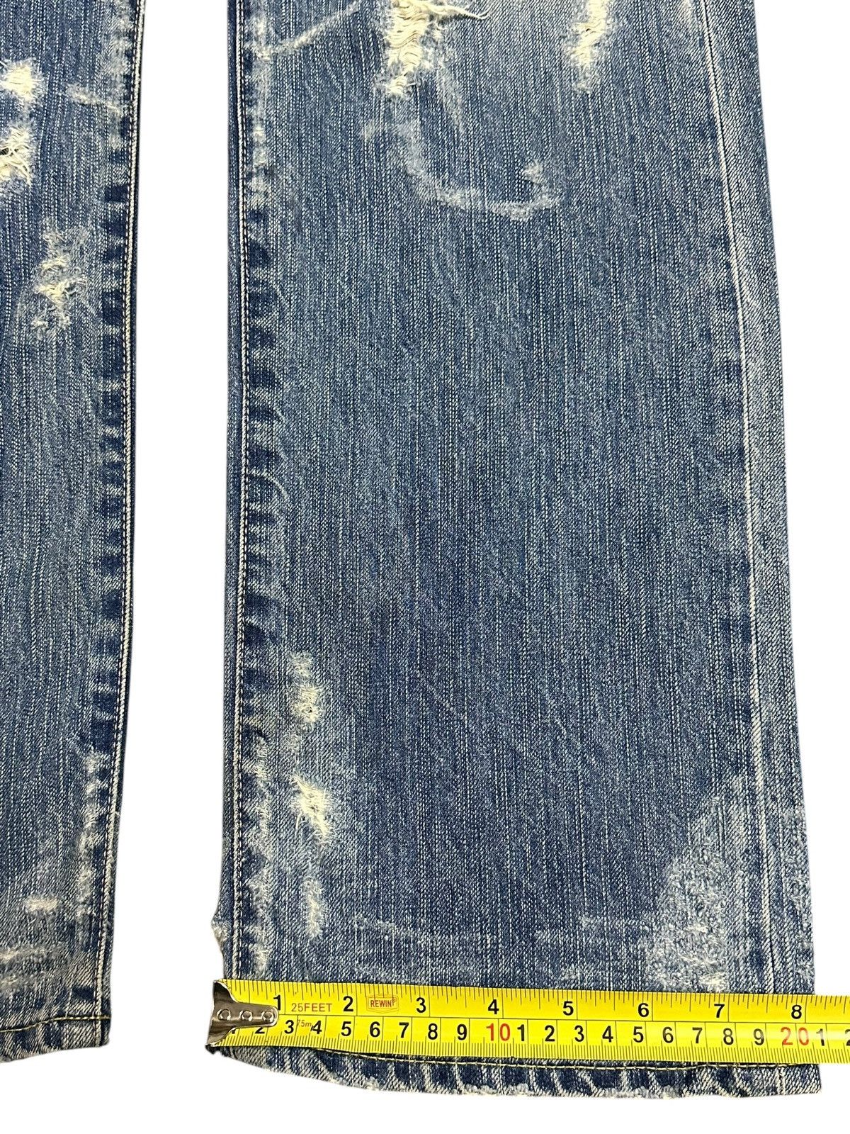 If Six Was Nine Vintage Japanese Brand Distressed Destroyer Faded Wash Jeans Size US 31 - 17 Thumbnail