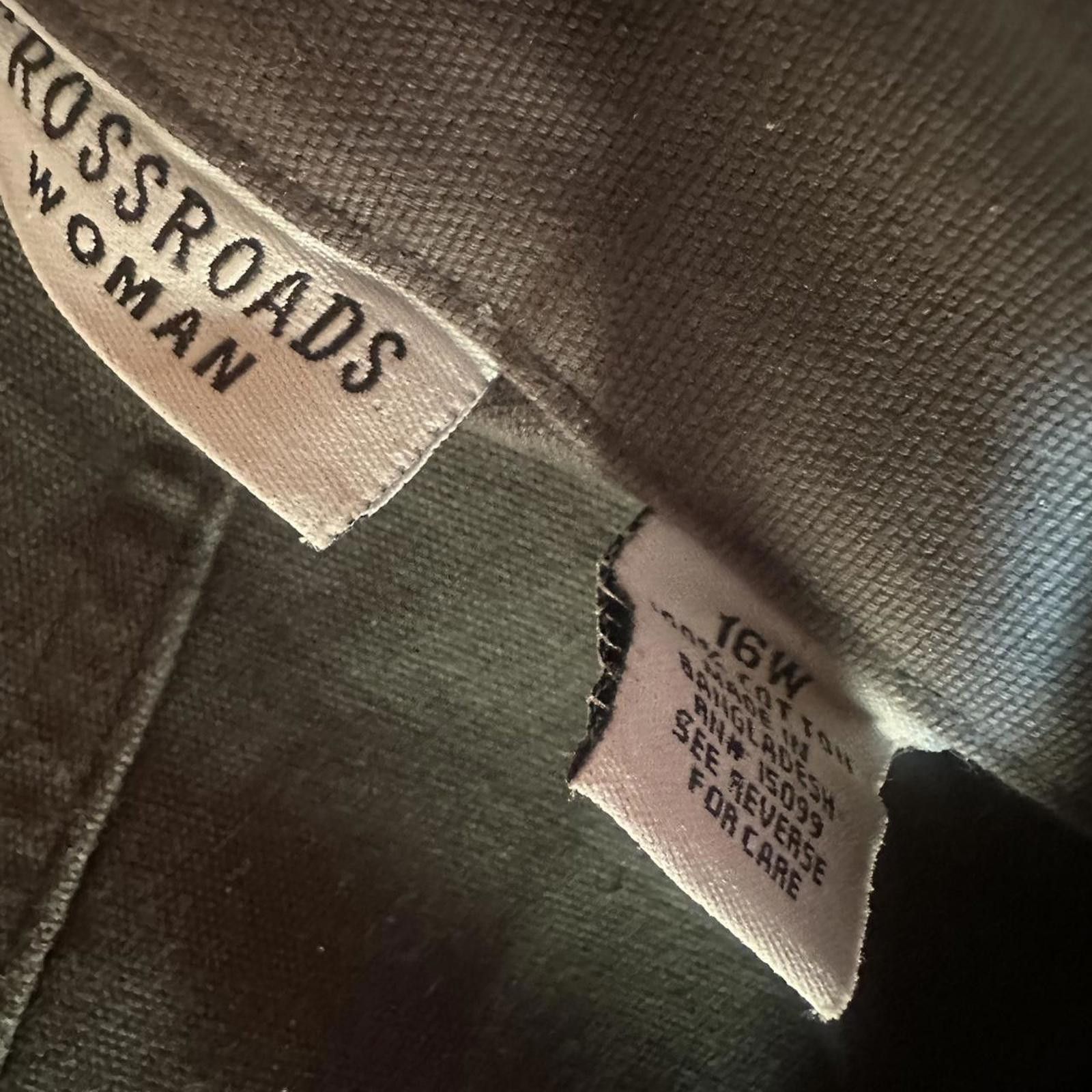 Other Crossroads Women Military Jacket 16w Grunge Size XXL / US 16-18 / IT 52-54 - 4 Thumbnail