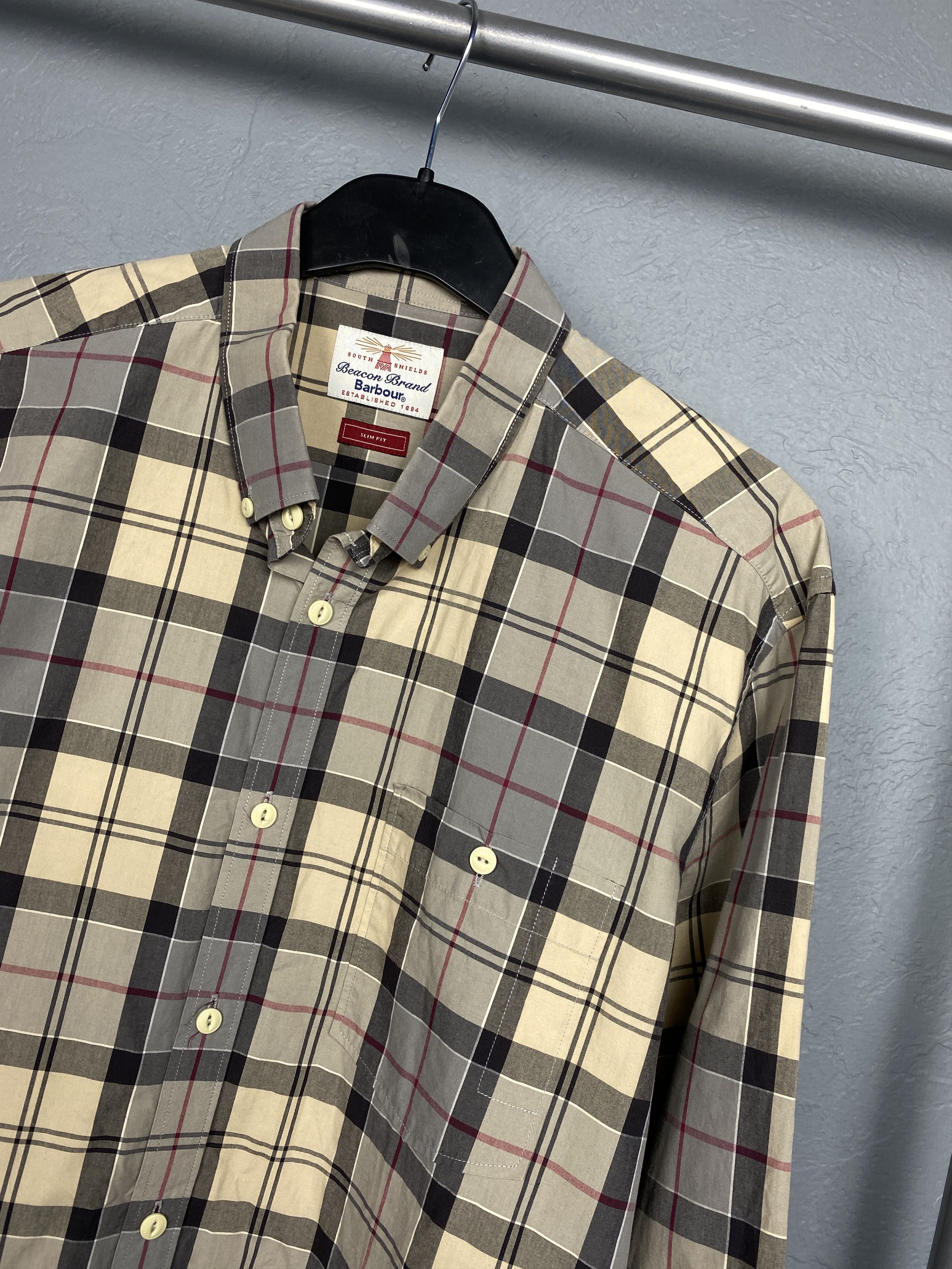 Barbour Barbour Vintage Mens Tartan Plaid Long Sleeve Shirt Size US L / EU 52-54 / 3 - 2 Thumbnail