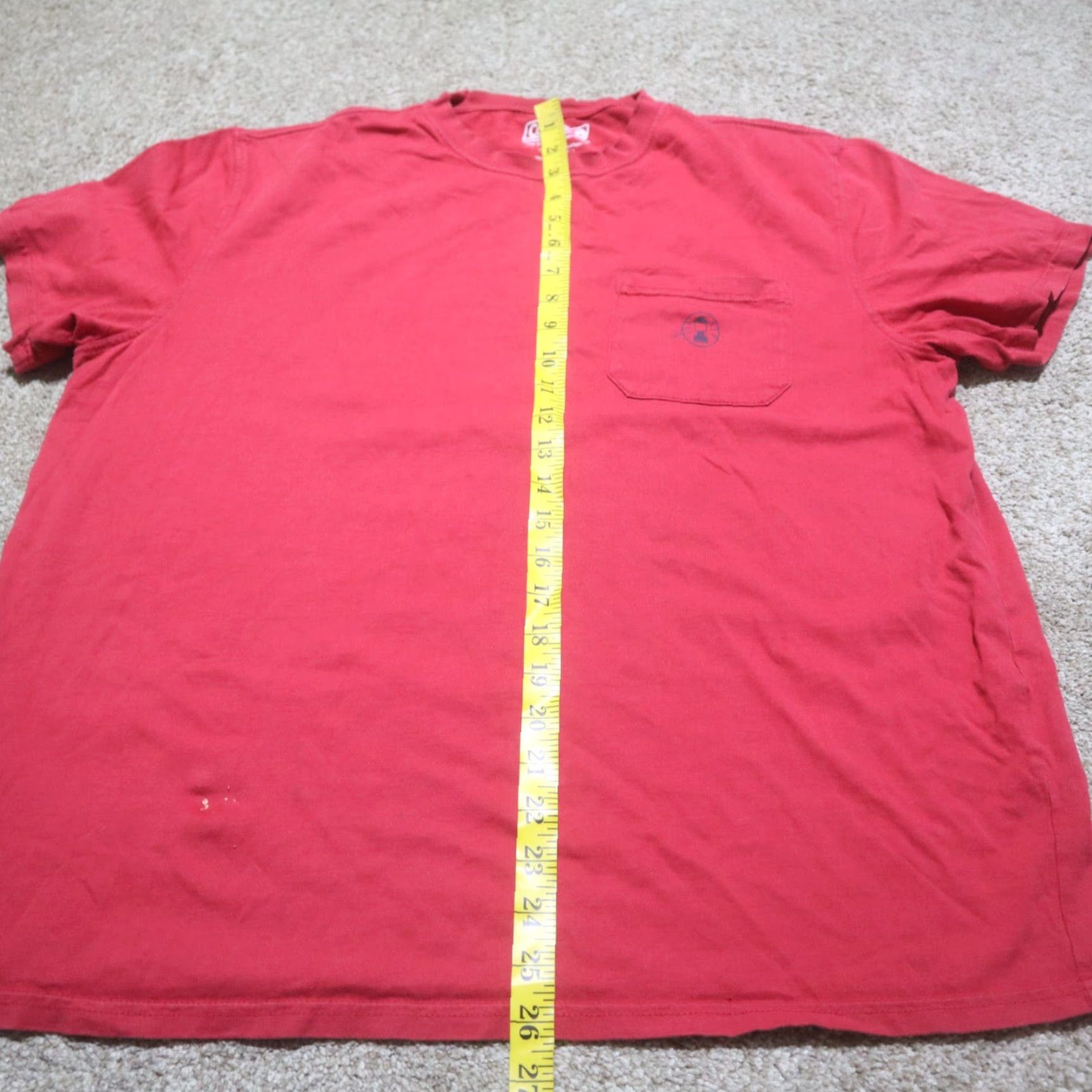 Vintage Coleman T-Shirt Shirt Adult Men L Red Graphic Tee? Size US L / EU 52-54 / 3 - 7 Thumbnail