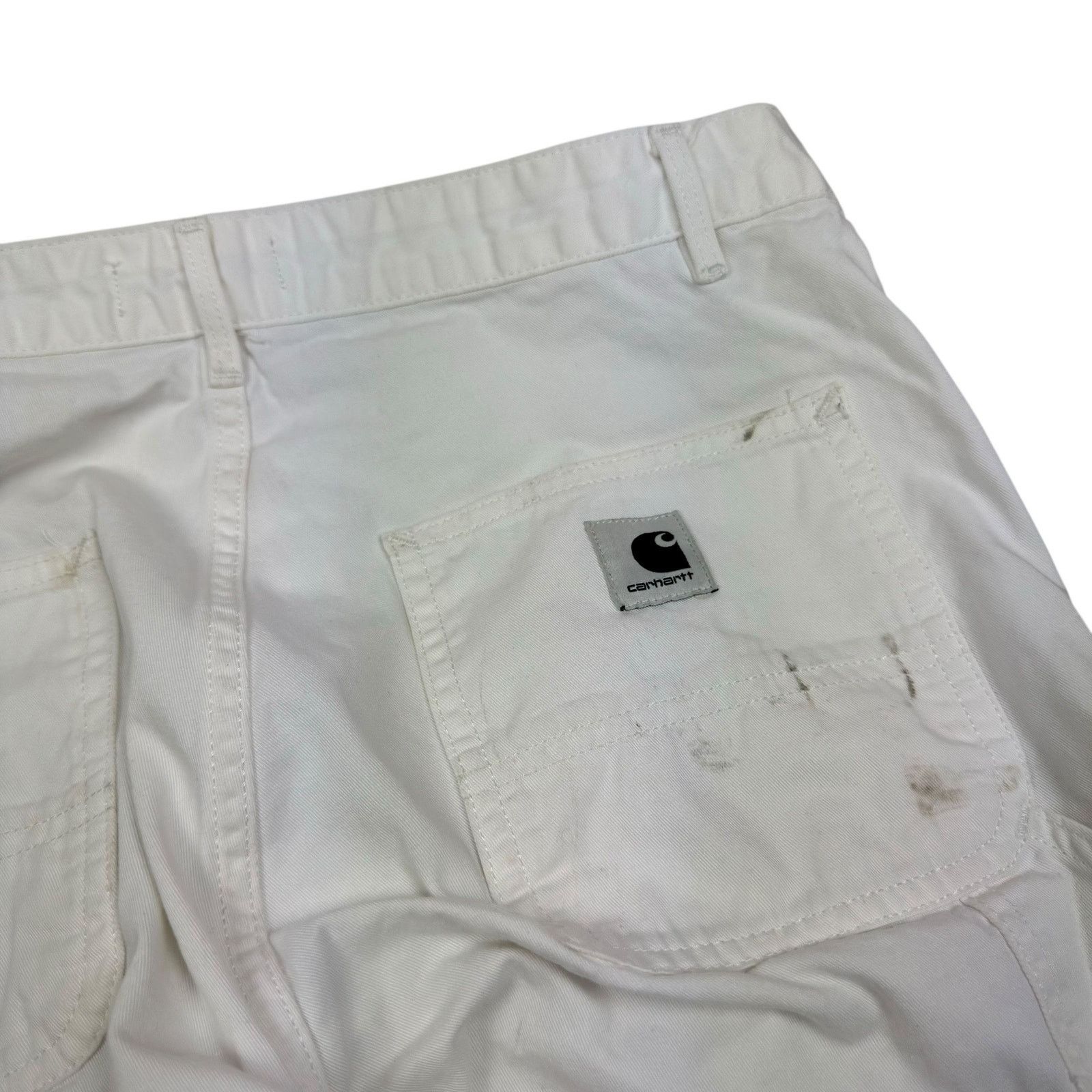 Carhartt Carhartt WIP Womens White Cotton Straight Leg Pierce Pant 28 Size 28" / US 6 / IT 42 - 3 Thumbnail