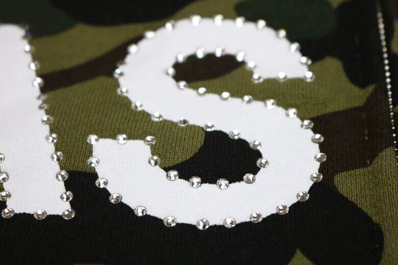 Bape BAPE X ASSC 1ST CAMO Green Camo Crystal Hoodie M Size US M / EU 48-50 / 2 - 4 Thumbnail