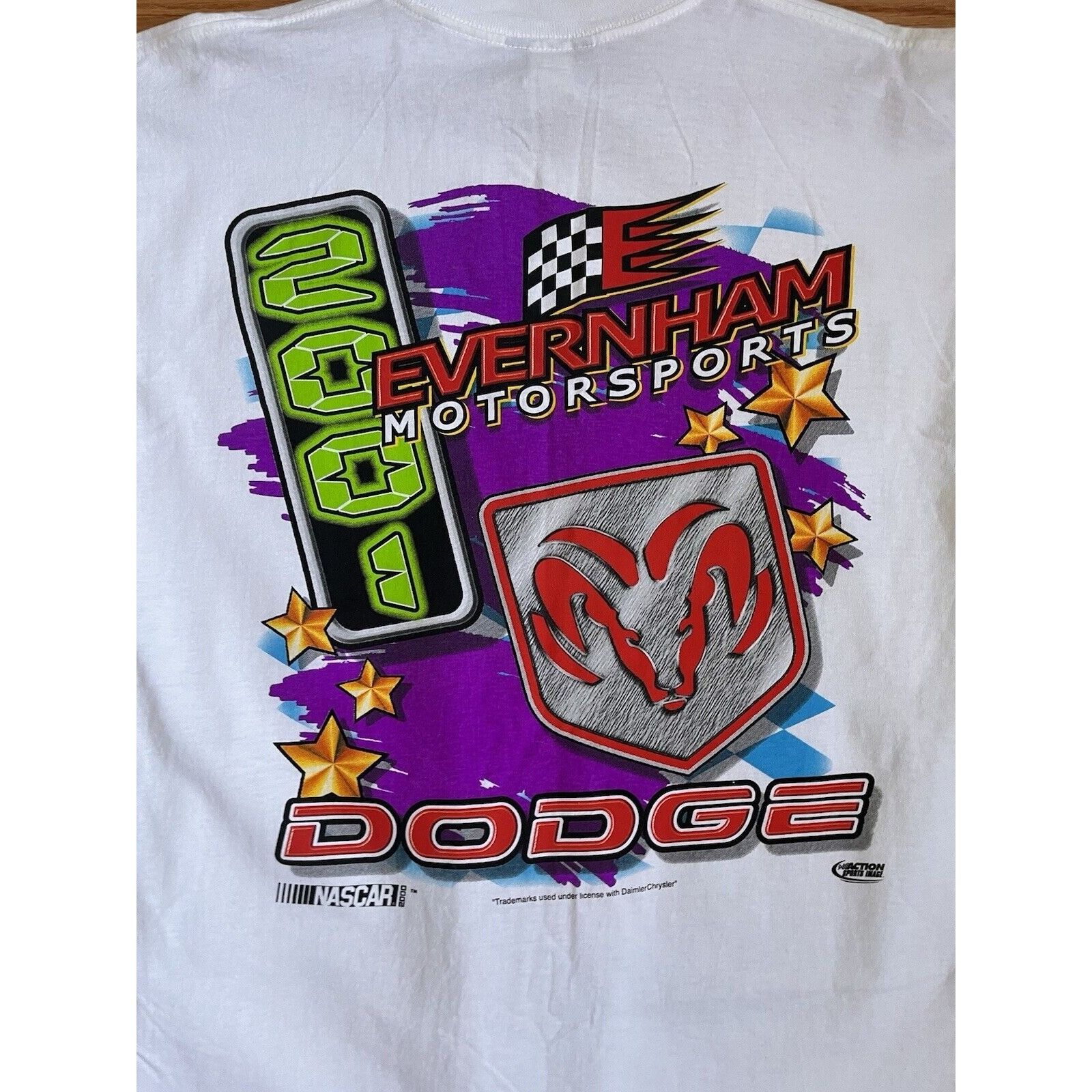 NASCAR NEW VINTAGE CHASE NASCAR 2001 RACING EVENHAM MOTORS DODGE T Size US M / EU 48-50 / 2 - 6 Thumbnail