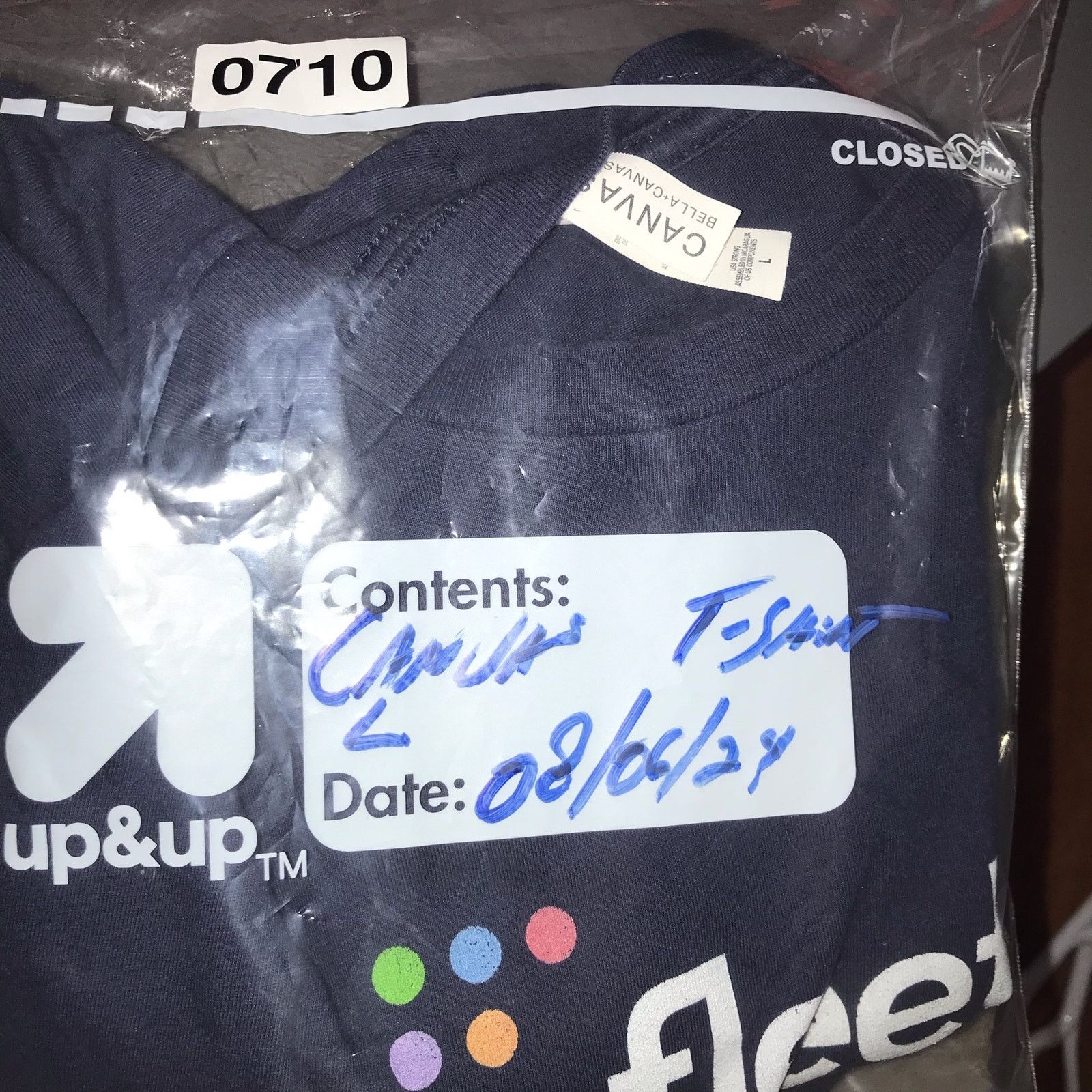 Canvas BELLA+CANVAS T-SHIRT Men's L Black Short Sleeved w/logo Size US L / EU 52-54 / 3 - 8 Thumbnail
