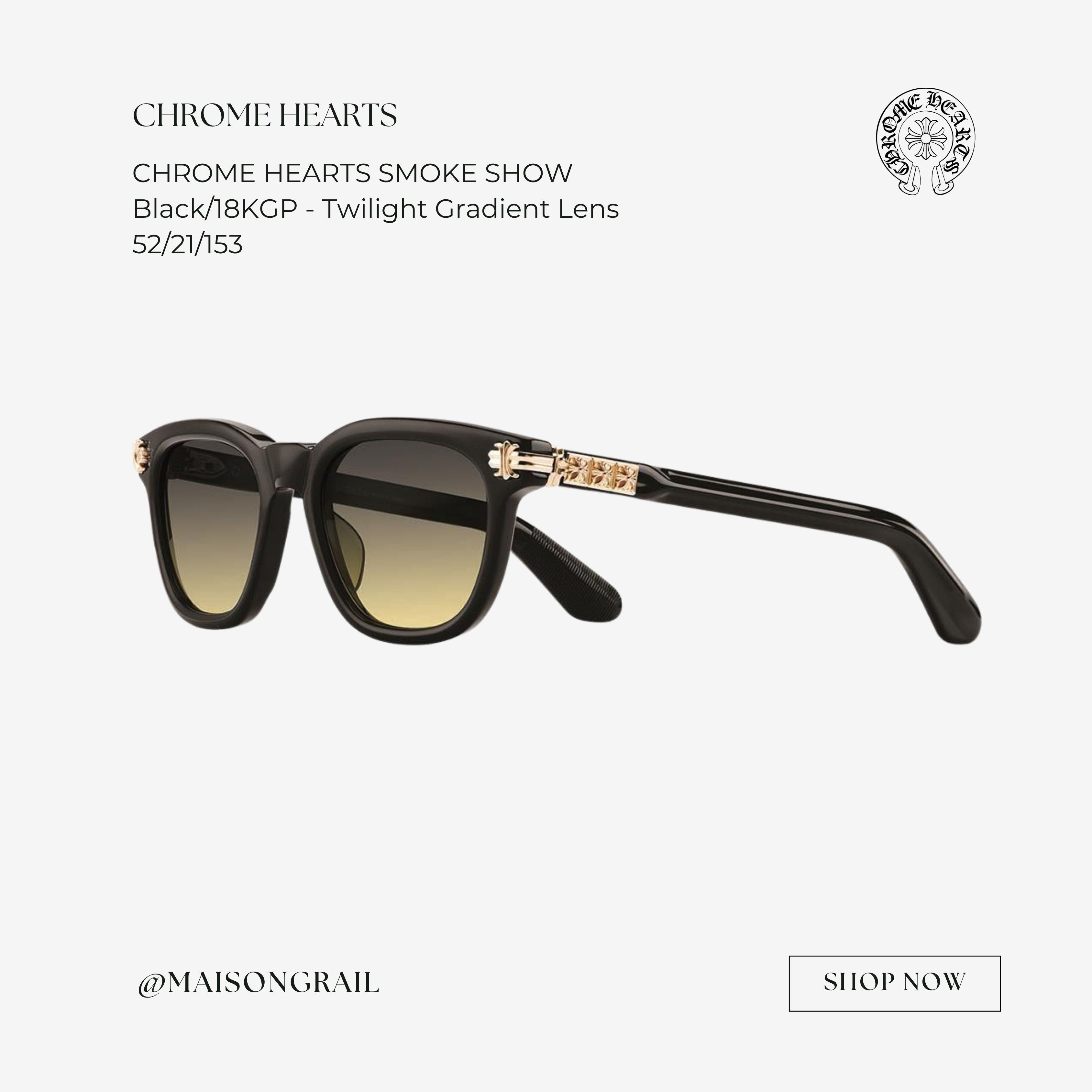 Chrome Hearts CHROME HEARTS SMOKE SHOW Black/18KGP Size ONE SIZE - 1 Thumbnail