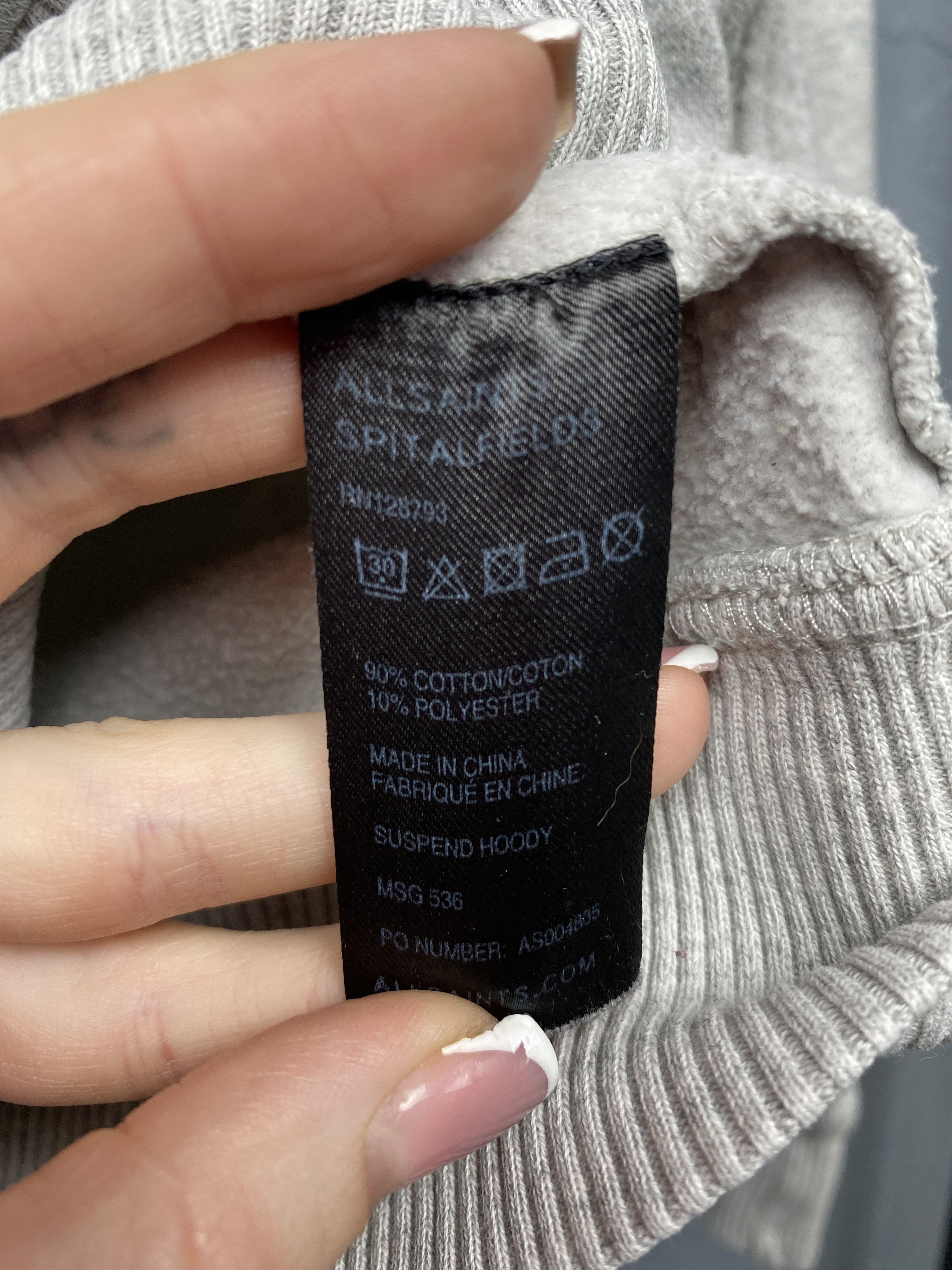Allsaints × Vintage Allsaints Vintage Mens Suspend Full Zip Hoody Size US XS / EU 42 / 0 - 6 Thumbnail