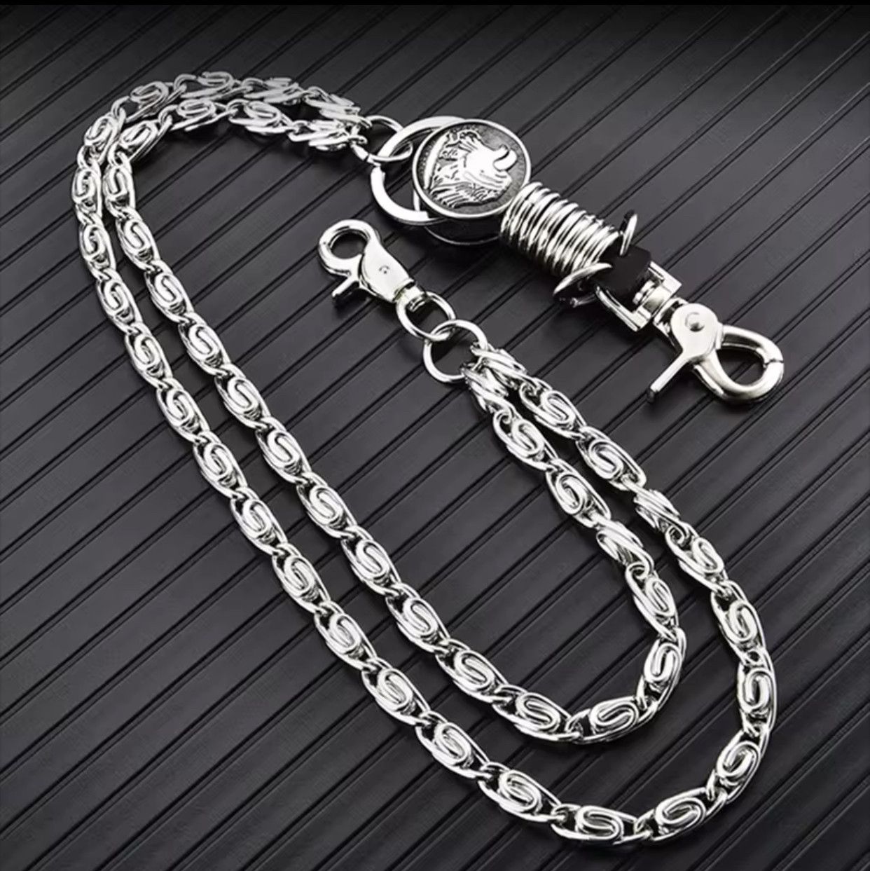 Jewelry Heavy Rock Metal Hip Hop Gothic Pants Chain Size ONE SIZE - 3 Thumbnail