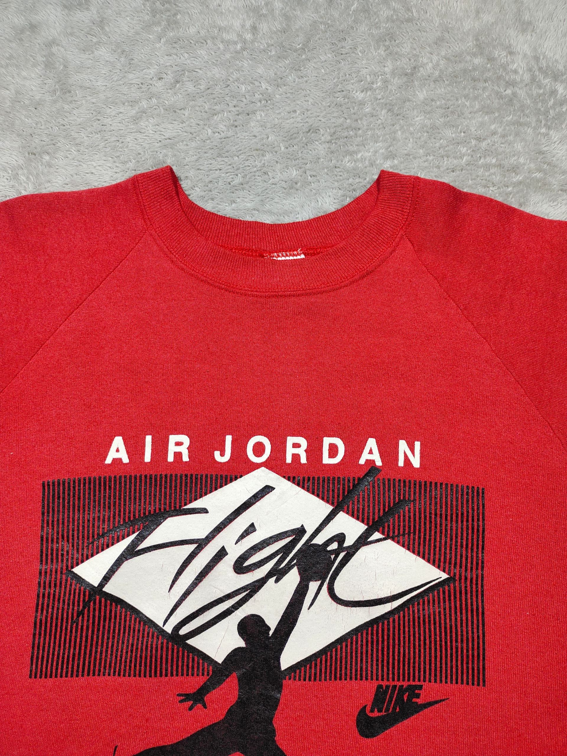 Fruit Of The Loom × Nike × Vintage VINTAGE FRUIT OF THE LOOM AIR JORDAN FLIGHT NIKE SWEATSHIRT Size US L / EU 52-54 / 3 - 4 Thumbnail