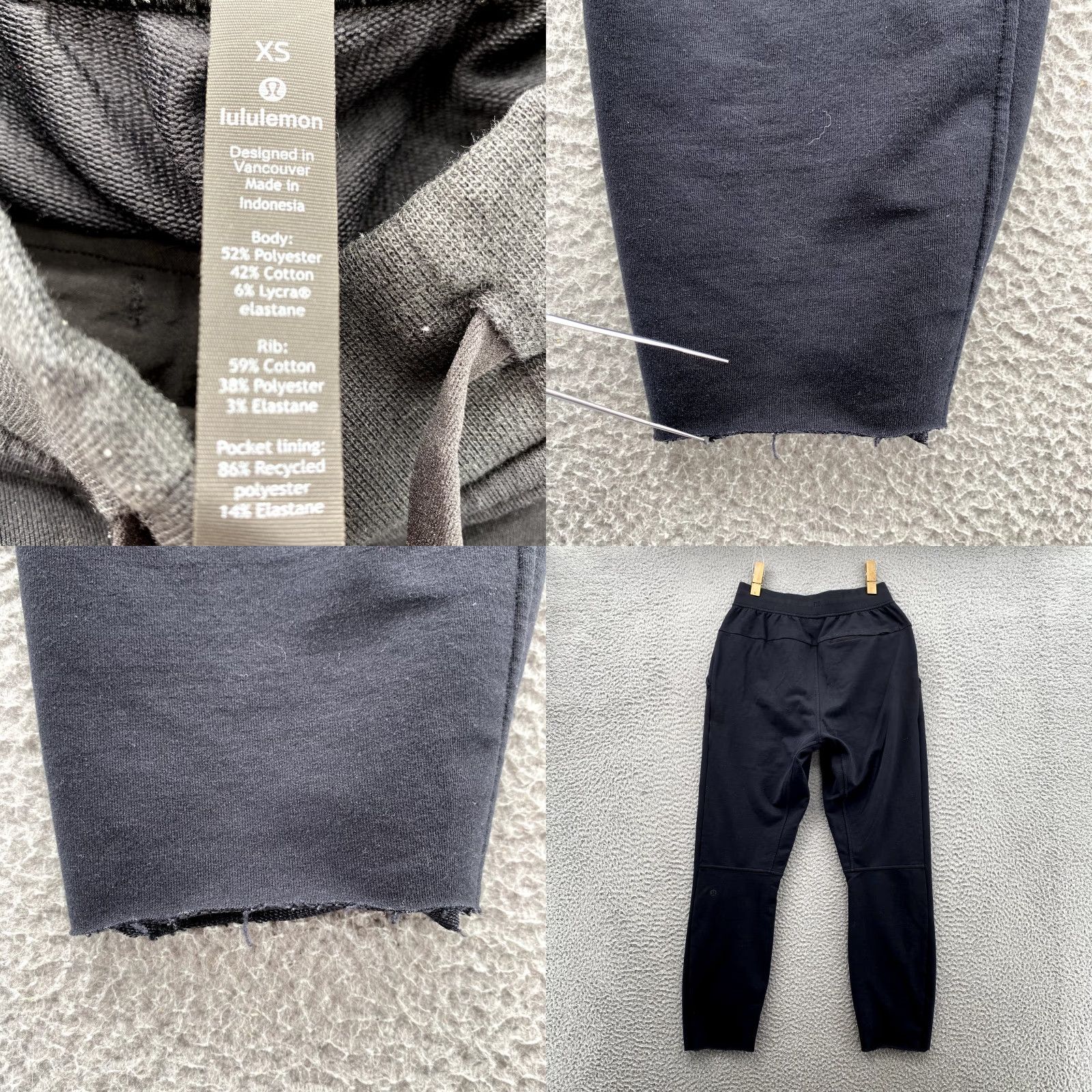 Lululemon Lululemon Jogger Women XS Black Sweat Pants Crop Ankle Gorpcore Athleisure Sport Size 26" / US 2 / IT 38 - 8 Thumbnail