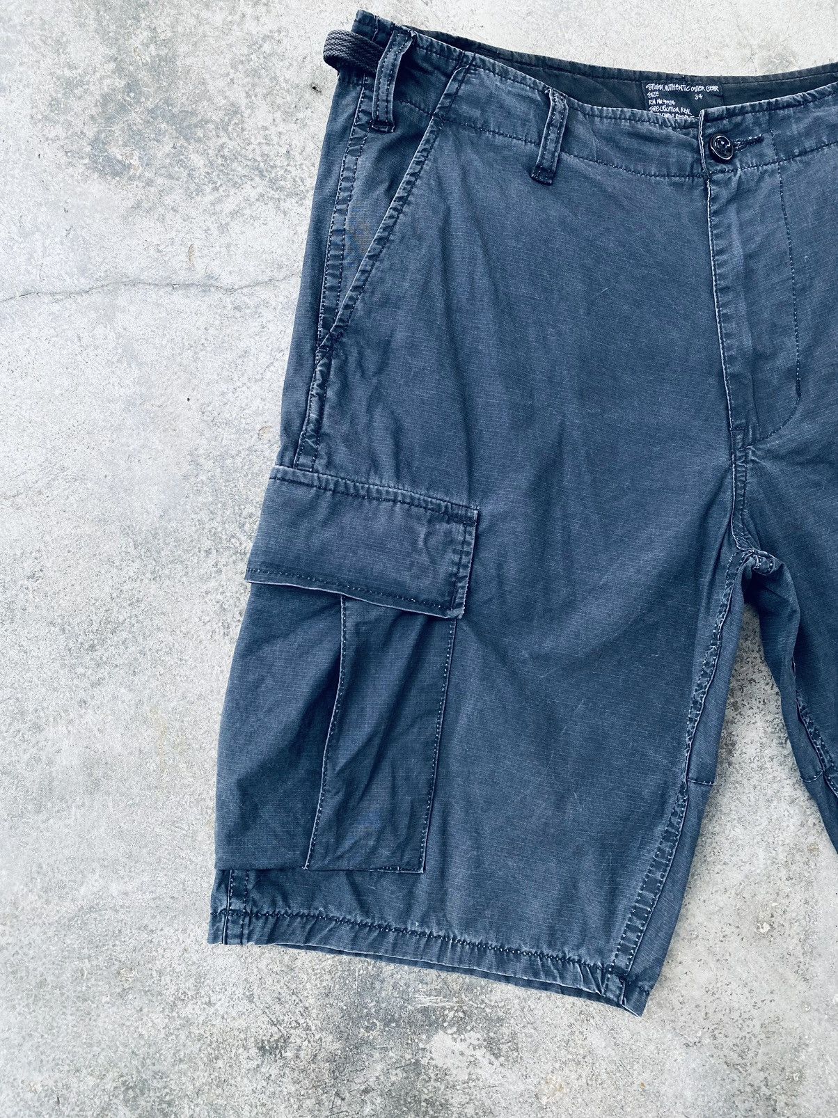 Stussy Vintage Stussy Distressed Cargo Short Pants Size US 35 - 9 Thumbnail