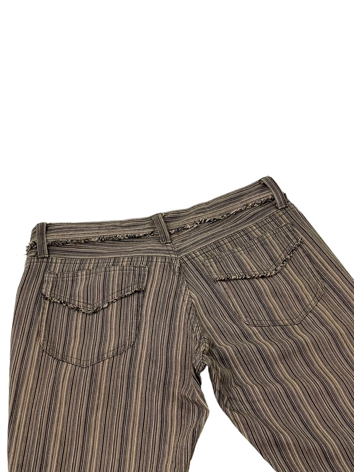Japanese Brand Flare Jeans Nicole Club Striped Low Rise Boot Cut 7🟦8 Size US 29 - 16 Thumbnail