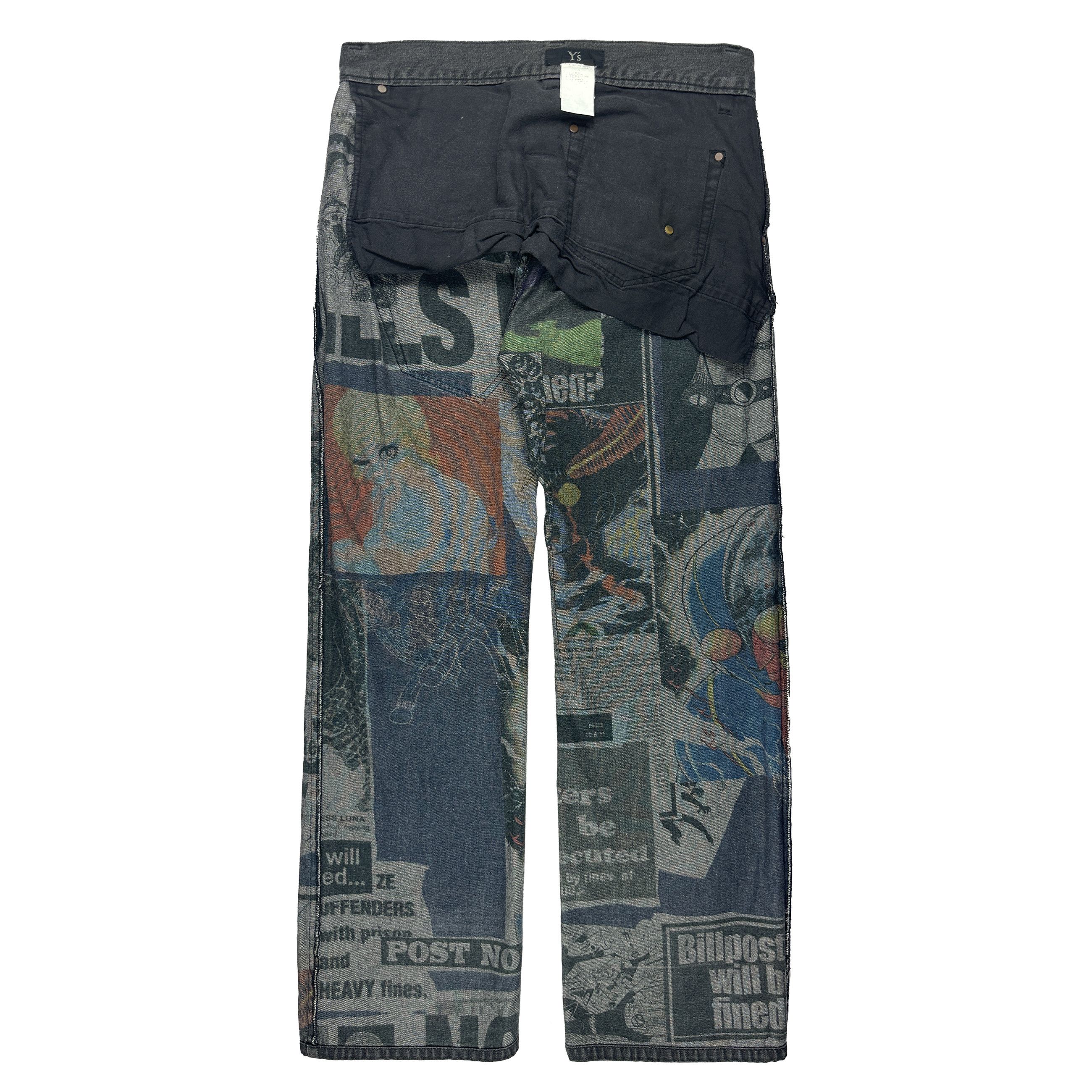 Yohji Yamamoto AW07 Shotaro Ishinomori Kamen Rider Reversible Jeans Size US 31 - 2 Thumbnail