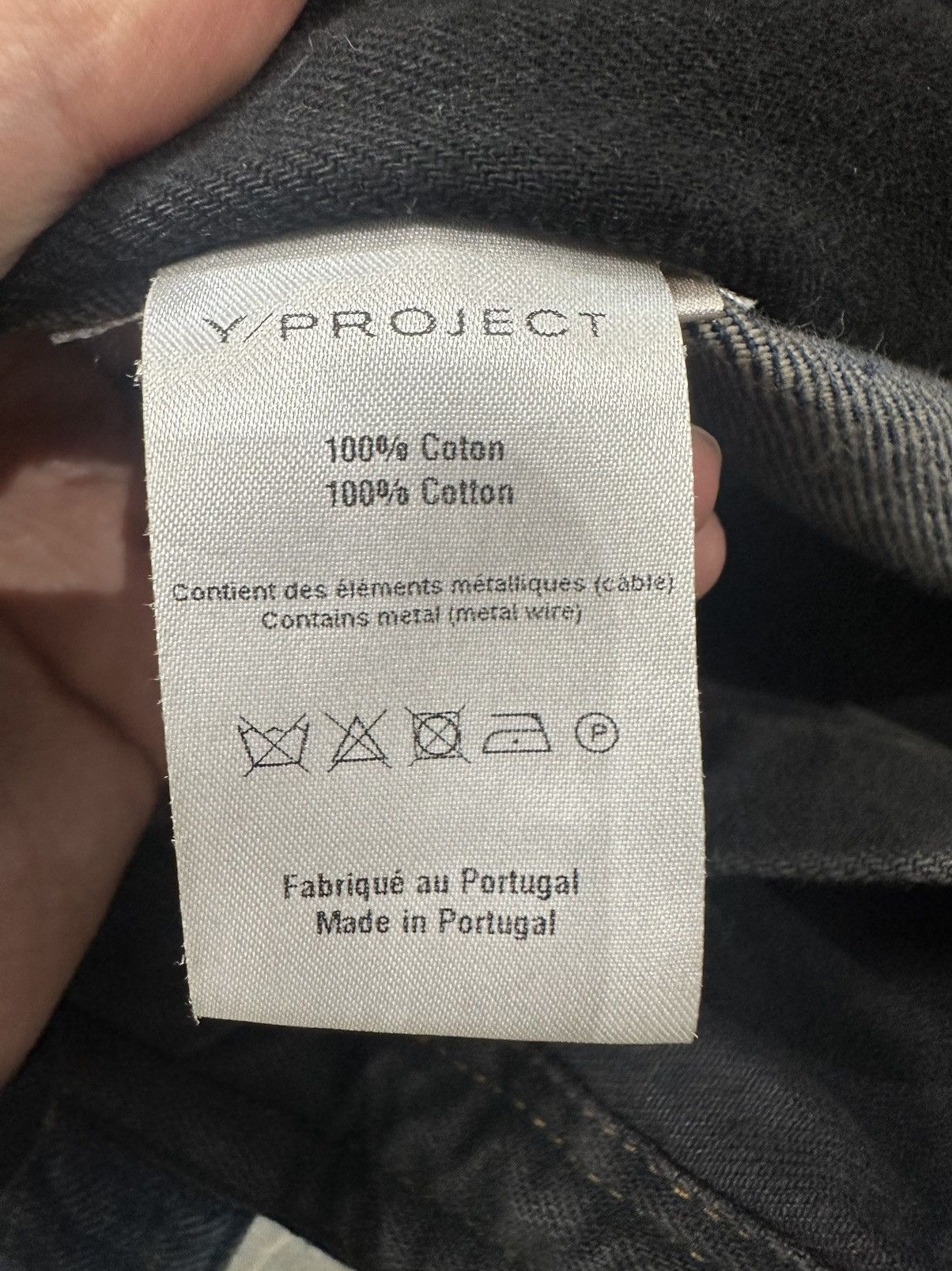 Y/Project Y/Project Blue Maxi Denim Tote Size ONE SIZE - 6 Thumbnail