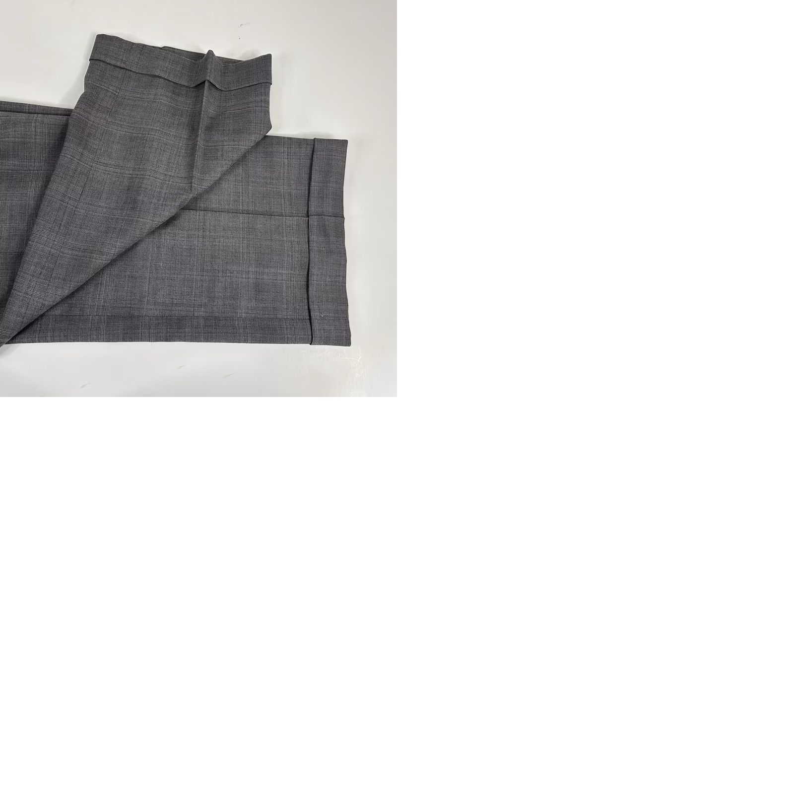 Oscar De La Renta Oscar de la Renta Suit 46R 2 Piece Wool Plaid Three-Button Gray Mens Buisness Formal Vintage: No Size 46R - 9 Thumbnail