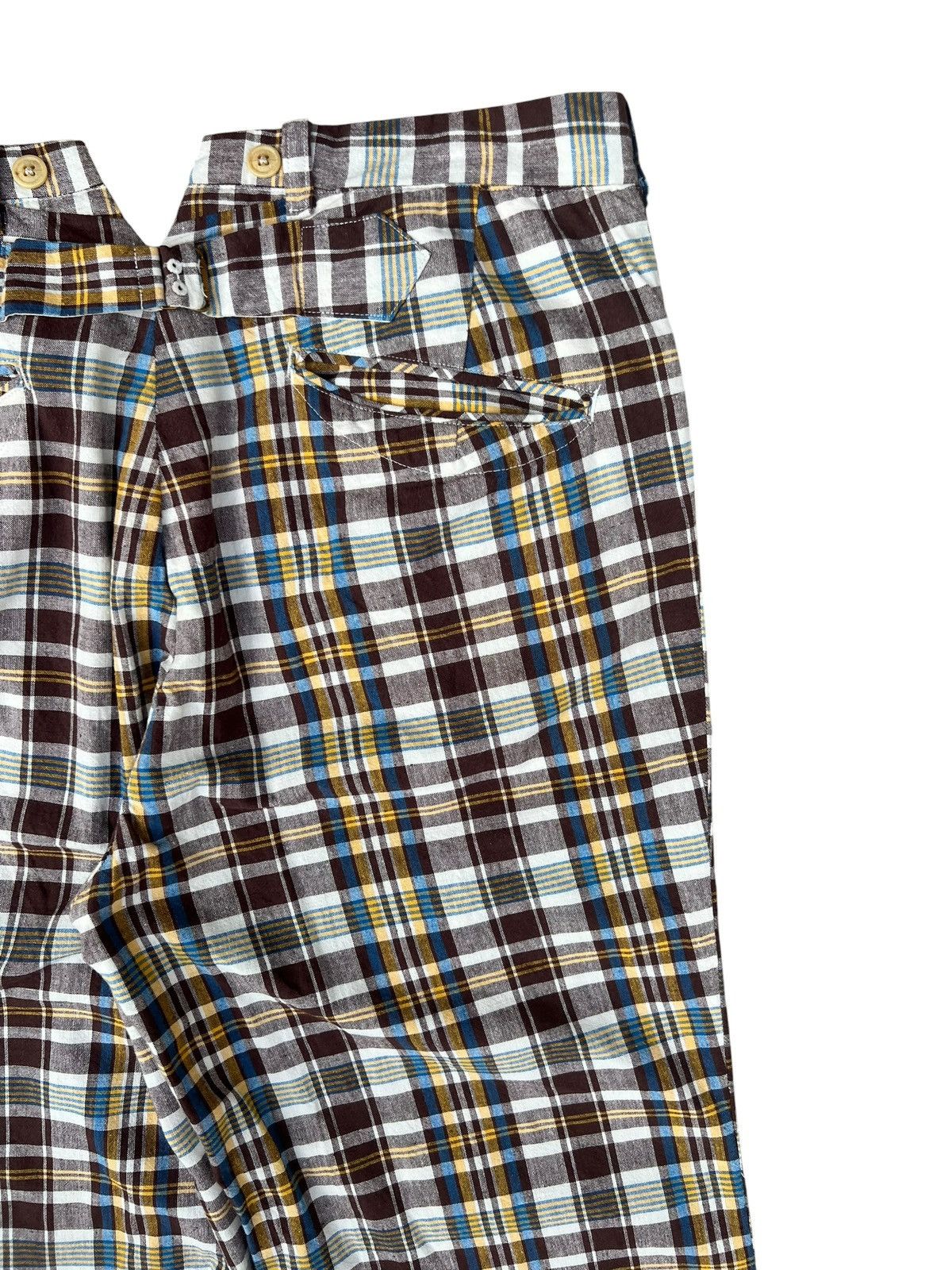 Waste(twice) Waste Twice Japan 100% Linen Checkered Trouser Pant Size US 34 / EU 50 - 16 Thumbnail