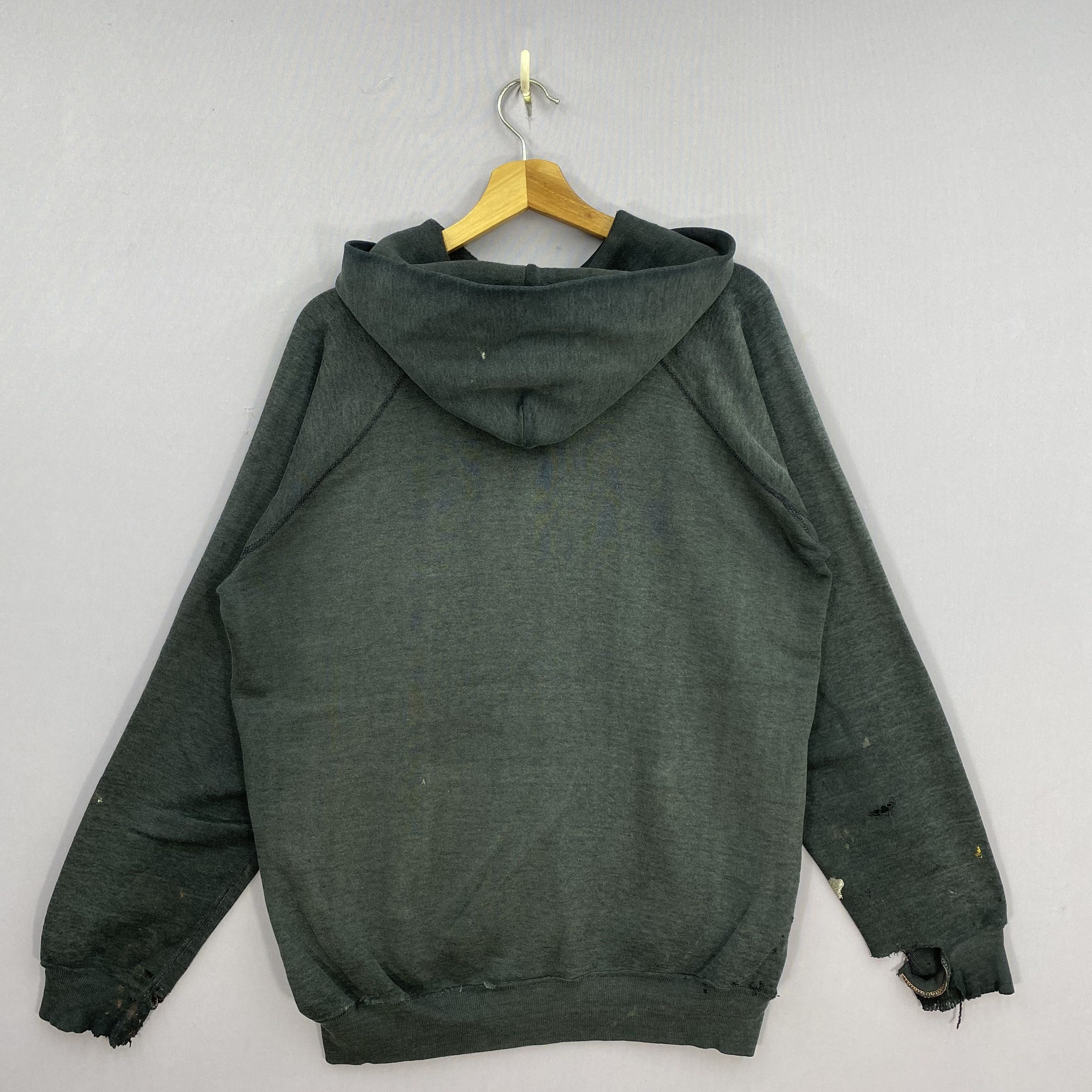 Puma Vintage 90s Thrashed Puma Pullover Hoodie Sweatshirt Size US L / EU 52-54 / 3 - 3 Thumbnail