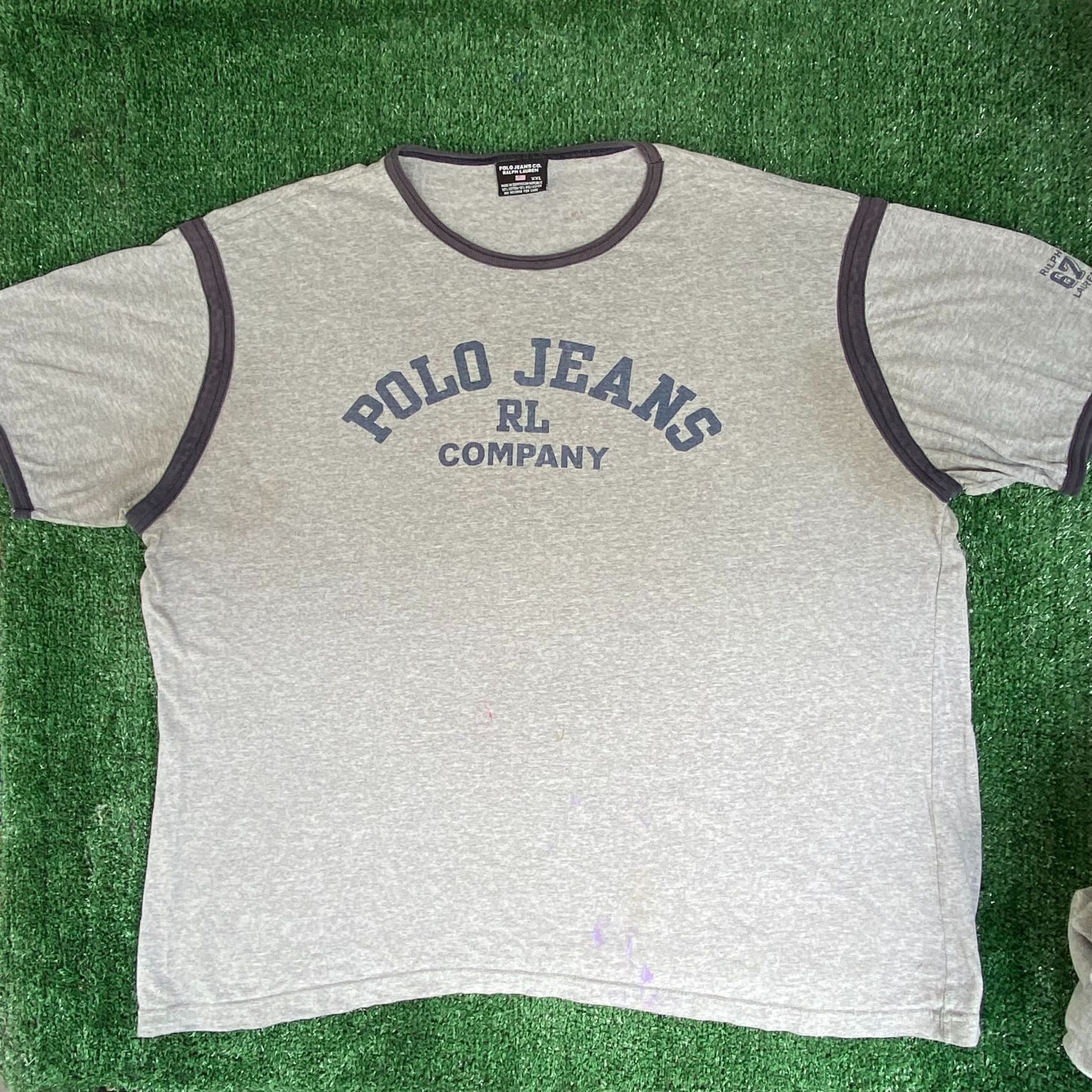 Polo Ralph Lauren Vintage Y2K Ralph Lauren Shirt Retro Polo Jeans Ringer Tee Size US XXL / EU 58 / 5 - 1 Thumbnail