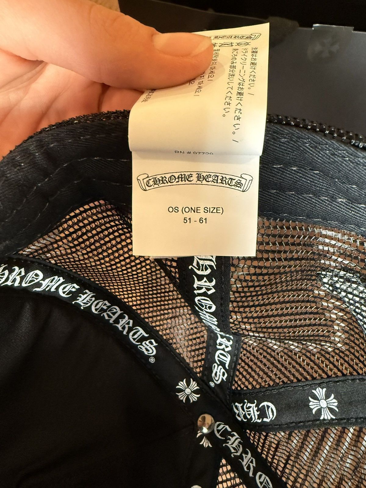Chrome Hearts Chrome Hearts Black Triple Cross Leather Trucker Hat Size ONE SIZE - 3 Thumbnail