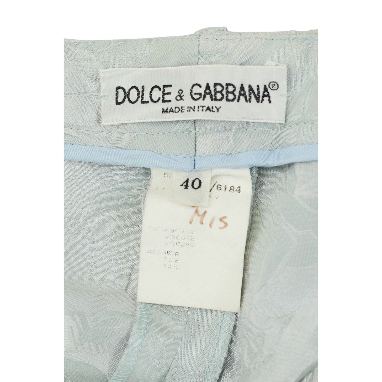 Dolce & Gabbana Blue Floral Suit Set Size 27" / US 4 / IT 40 - 6 Thumbnail