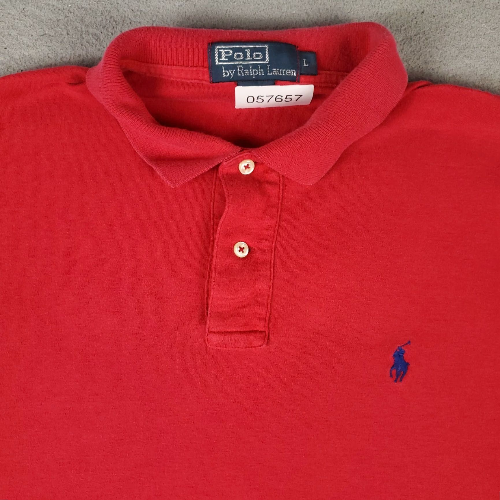 Ralph Lauren Ralph Lauren Polo Shirt Adult Large Red Pony Casual Short Sleeve Mens Size US L / EU 52-54 / 3 - 2 Thumbnail