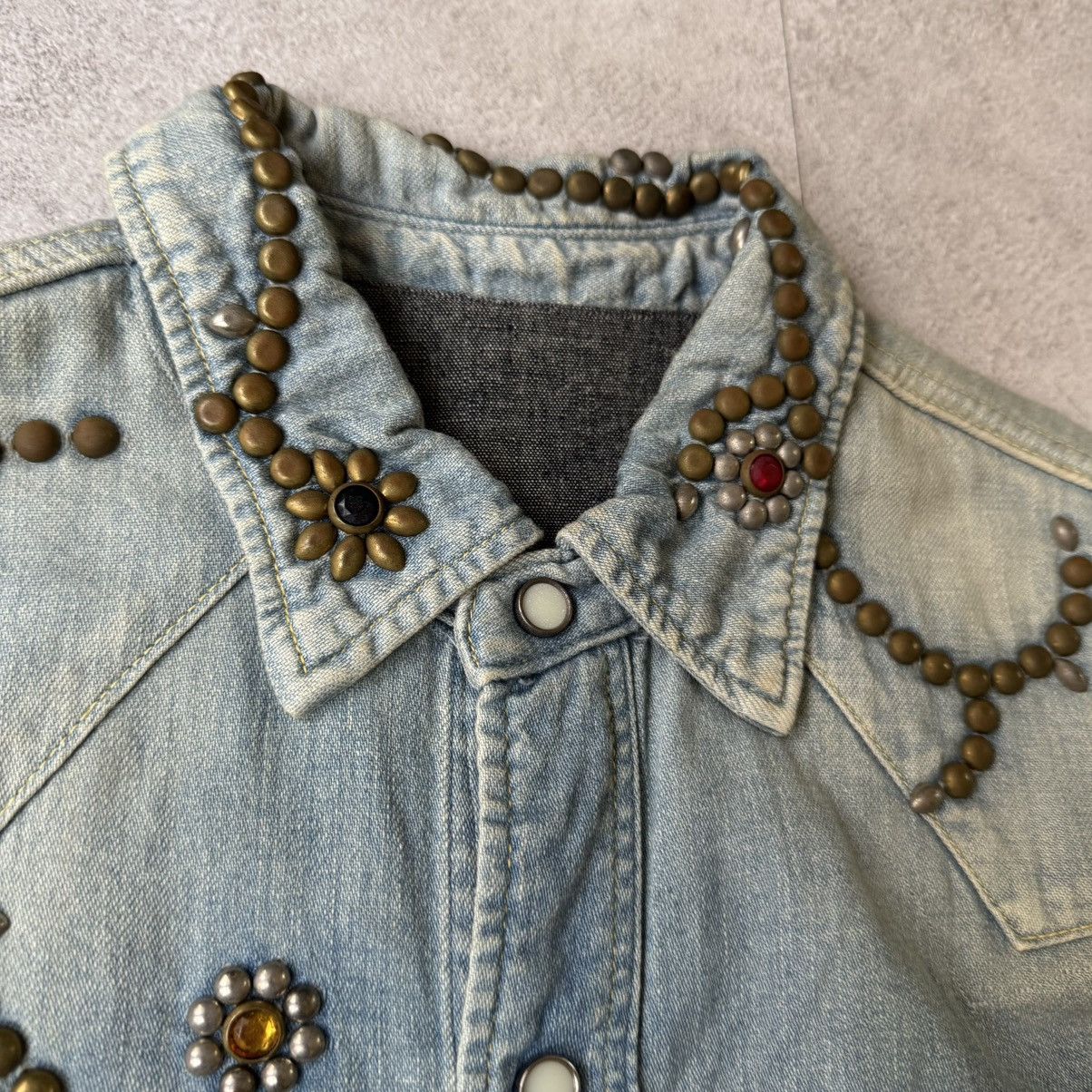 Kapital × Kapital Kountry Kapital Kountry Studed Denim Shirts Size US L / EU 52-54 / 3 - 4 Thumbnail