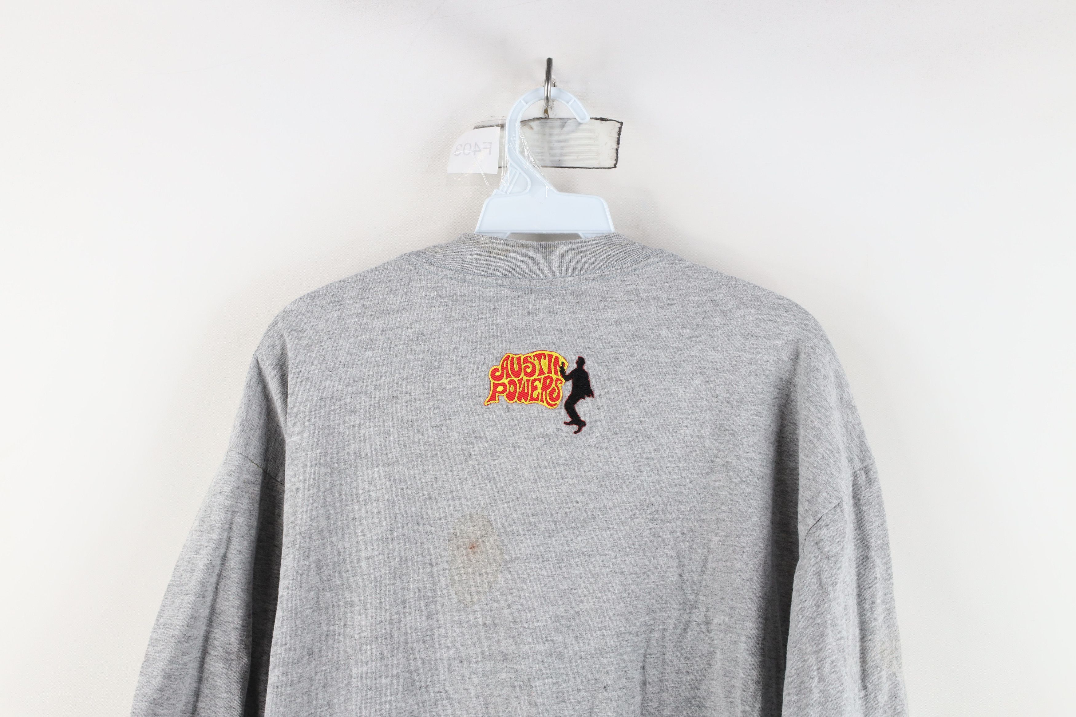 Vintage Vintage 90s Powers The Spy Who Shagged Me T-Shirt Gray USA Size US XL / EU 56 / 4 - 13 Thumbnail