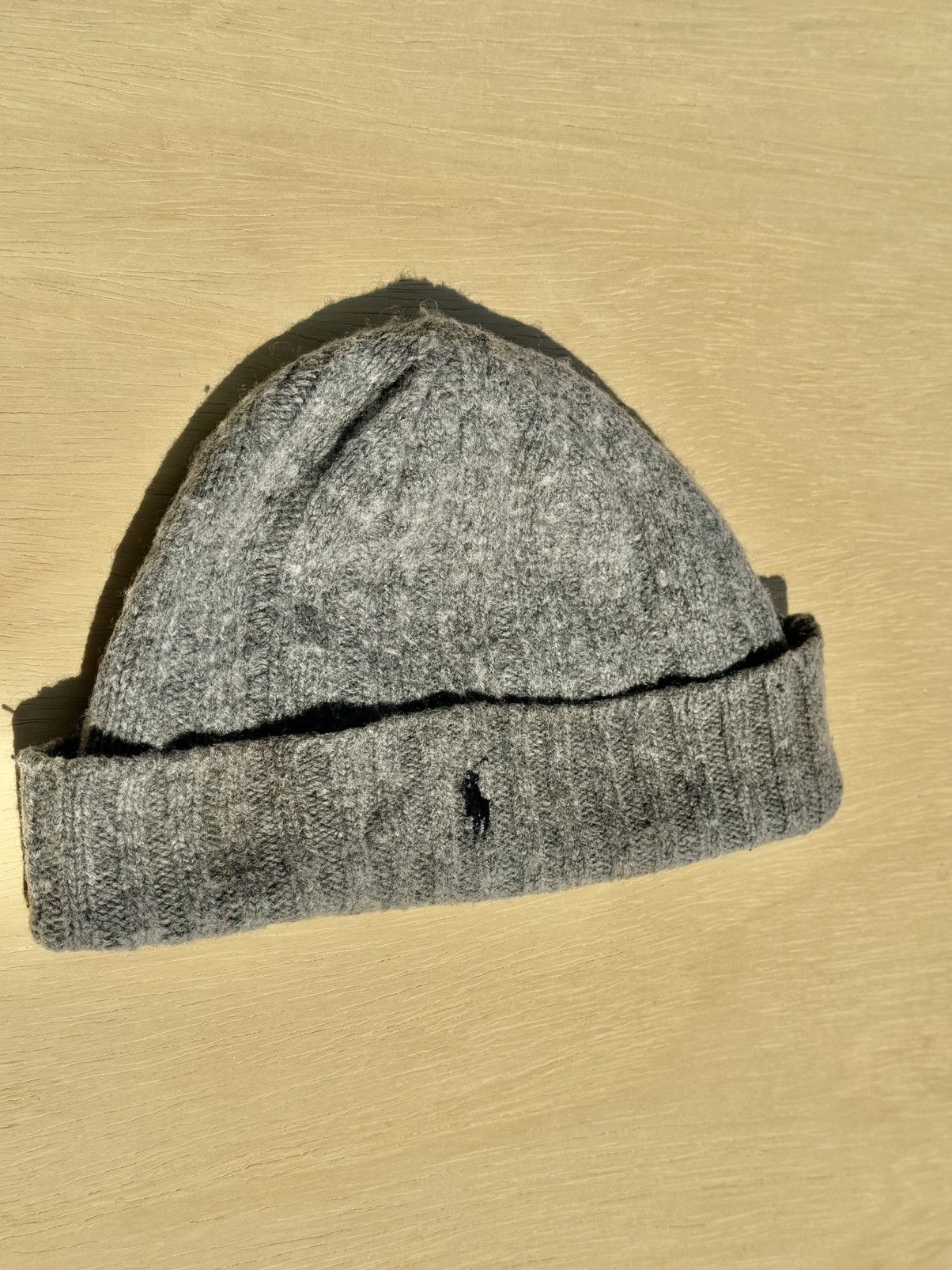 Polo Ralph Lauren Polo Ralph Lauren Lambs Wool Vintage Beanie Knit Hat Size ONE SIZE - 3 Thumbnail